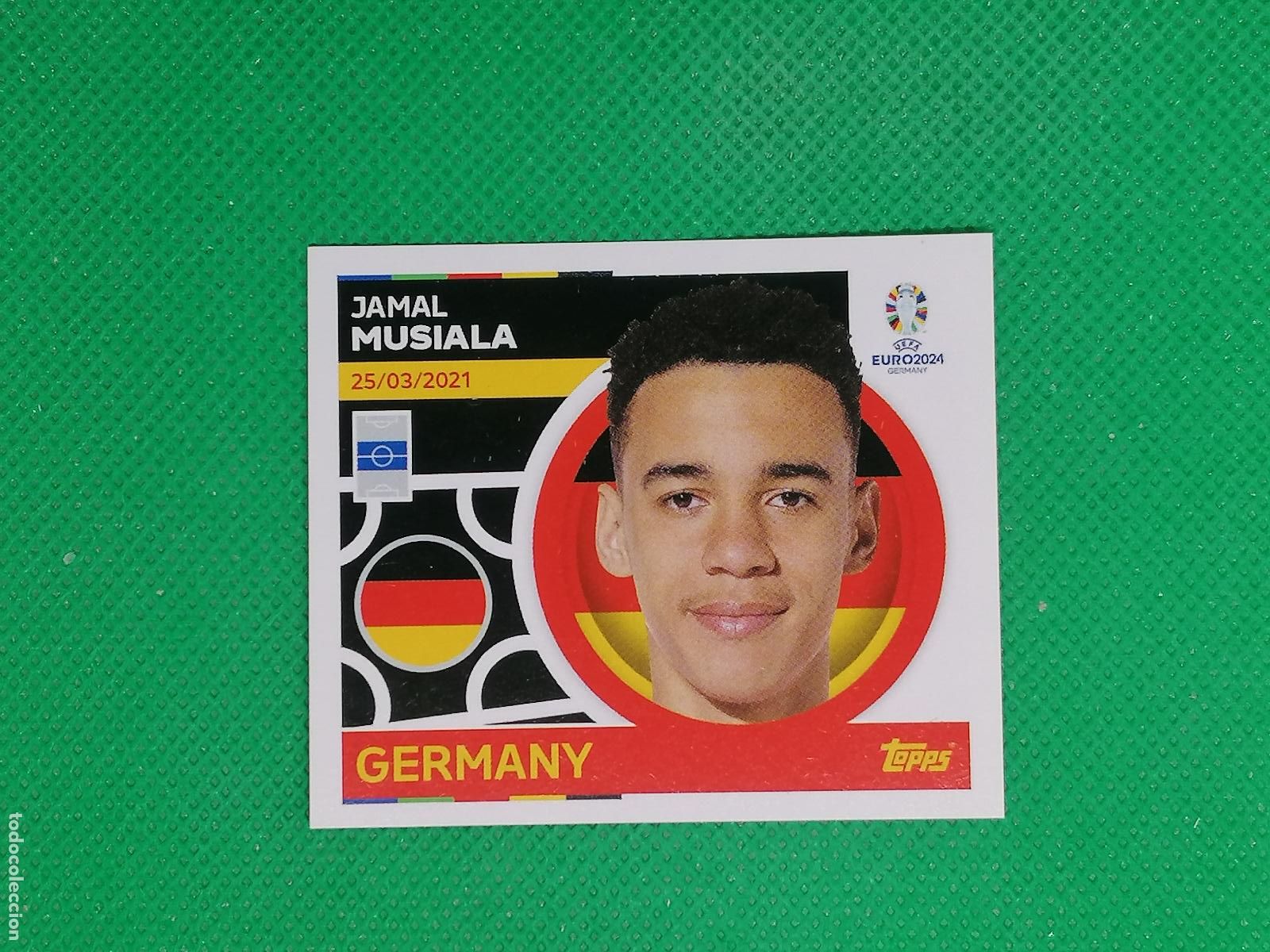 Cromos de F&uacute;tbol: GER 11 GER11 JAMAL MUSIALA GERMANY ALEMANIA ⚽ TOPPS EURO 2024 24 GERMANY STICKERS ⚽