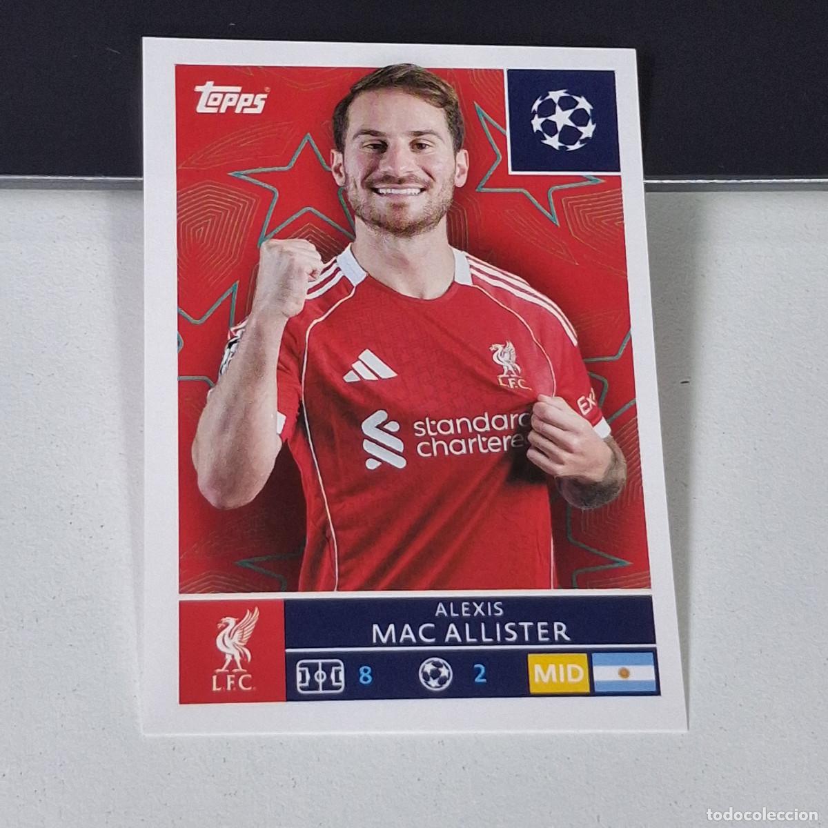 Cromos de F&uacute;tbol: B5 260 ALEXIS MAC ALLISTER LIVERPOOL UEFA CHAMPIONS LEAGUE STICKER TOPPS 2025-26 2026 UCL