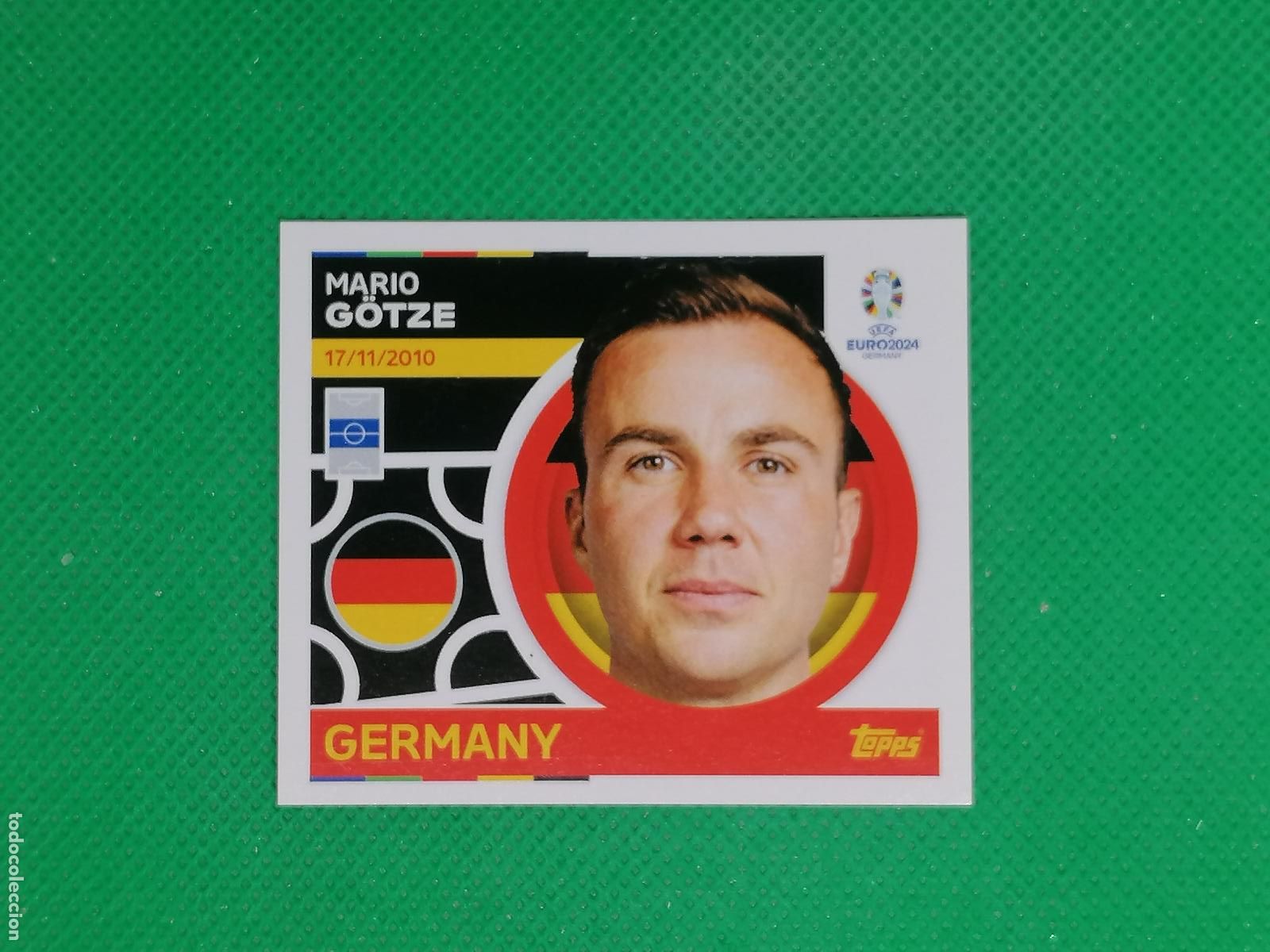 Cromos de F&uacute;tbol: GER 12 GER12 MARIO GOTZE GERMANY ALEMANIA ⚽ TOPPS EURO 2024 24 GERMANY STICKERS ⚽