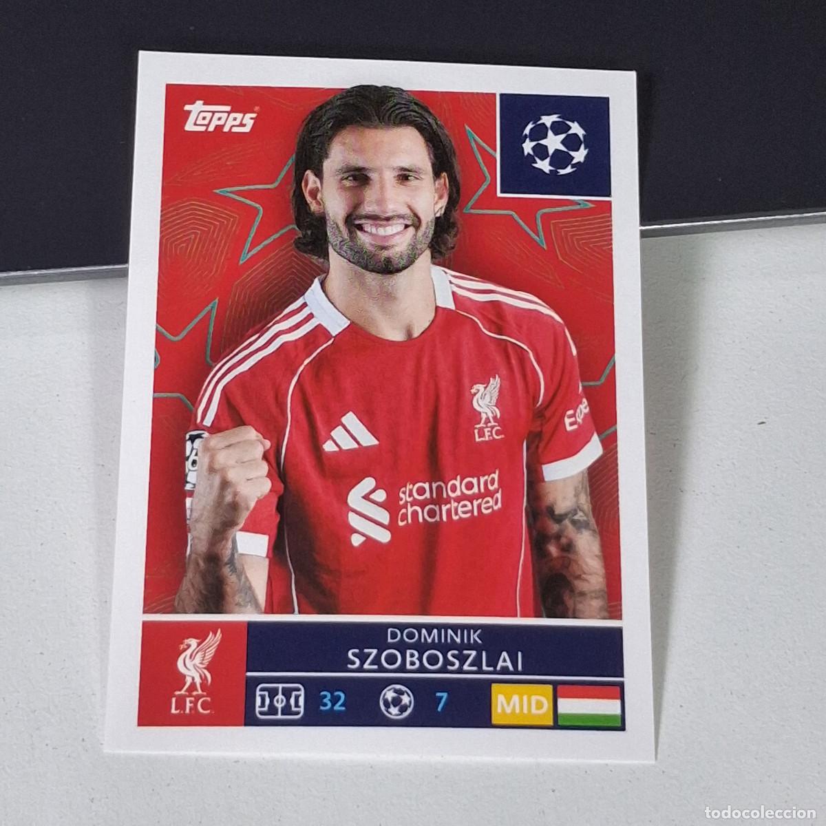Cromos de F&uacute;tbol: B5 261 DOMINIK SZOBOSZLAI LIVERPOOL UEFA CHAMPIONS LEAGUE STICKER TOPPS 2025-26 2026 UC