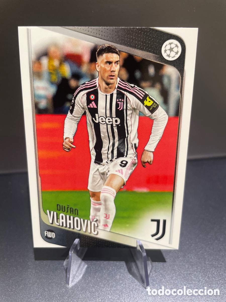 Cromos de F&uacute;tbol: Vlahovic 175 Topps UCL Flagship 2025-26 Juventus