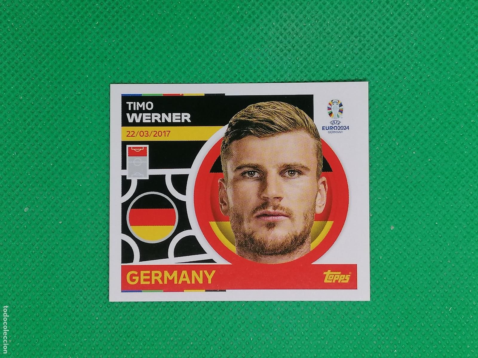 Cromos de F&uacute;tbol: GER 14 GER14 TIMO WERNER GERMANY ALEMANIA ⚽ TOPPS EURO 2024 24 GERMANY STICKERS ⚽