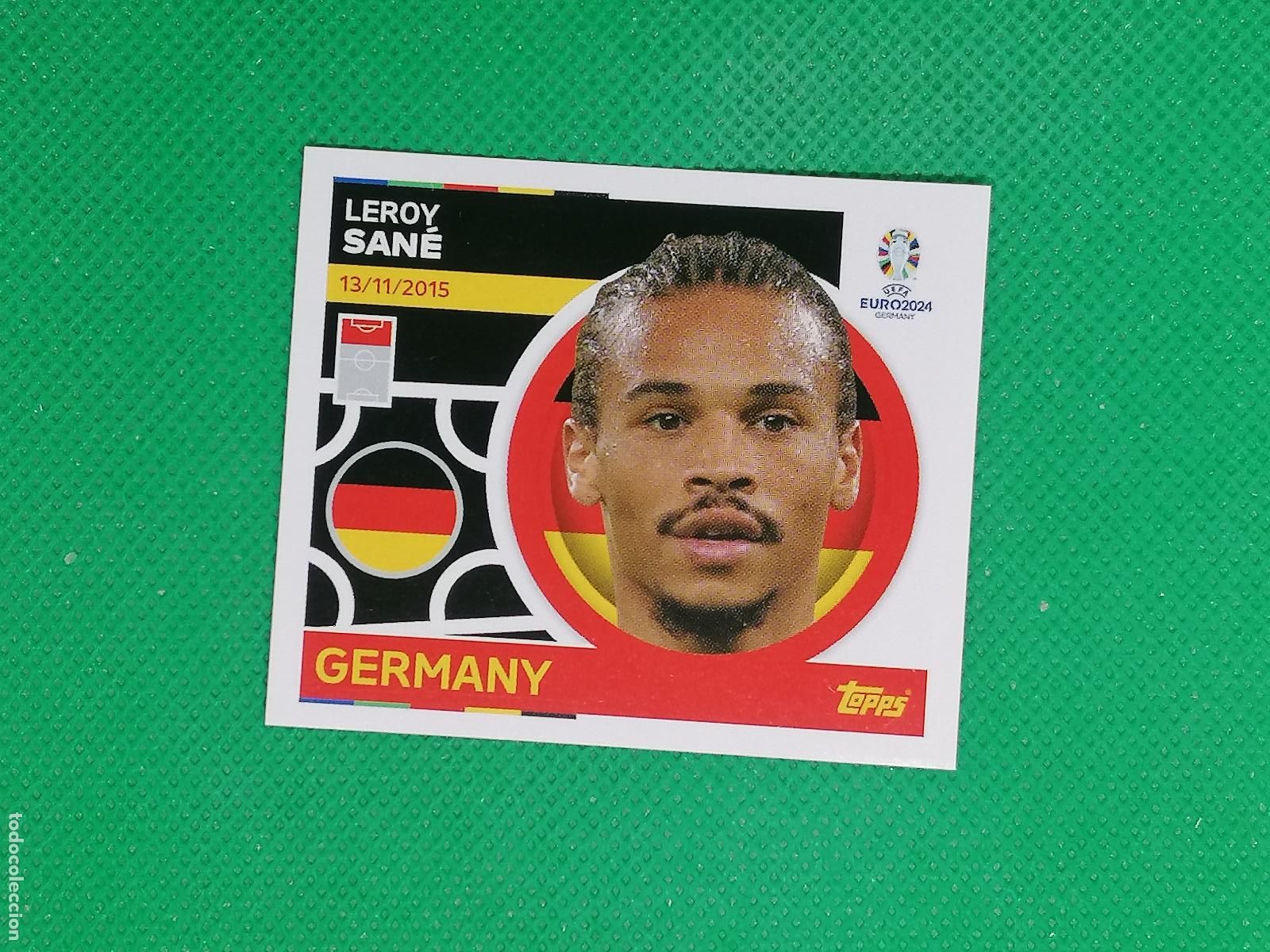 Cromos de F&uacute;tbol: GER 15 GER15 LEROY SANE GERMANY ALEMANIA ⚽ TOPPS EURO 2024 24 GERMANY STICKERS ⚽
