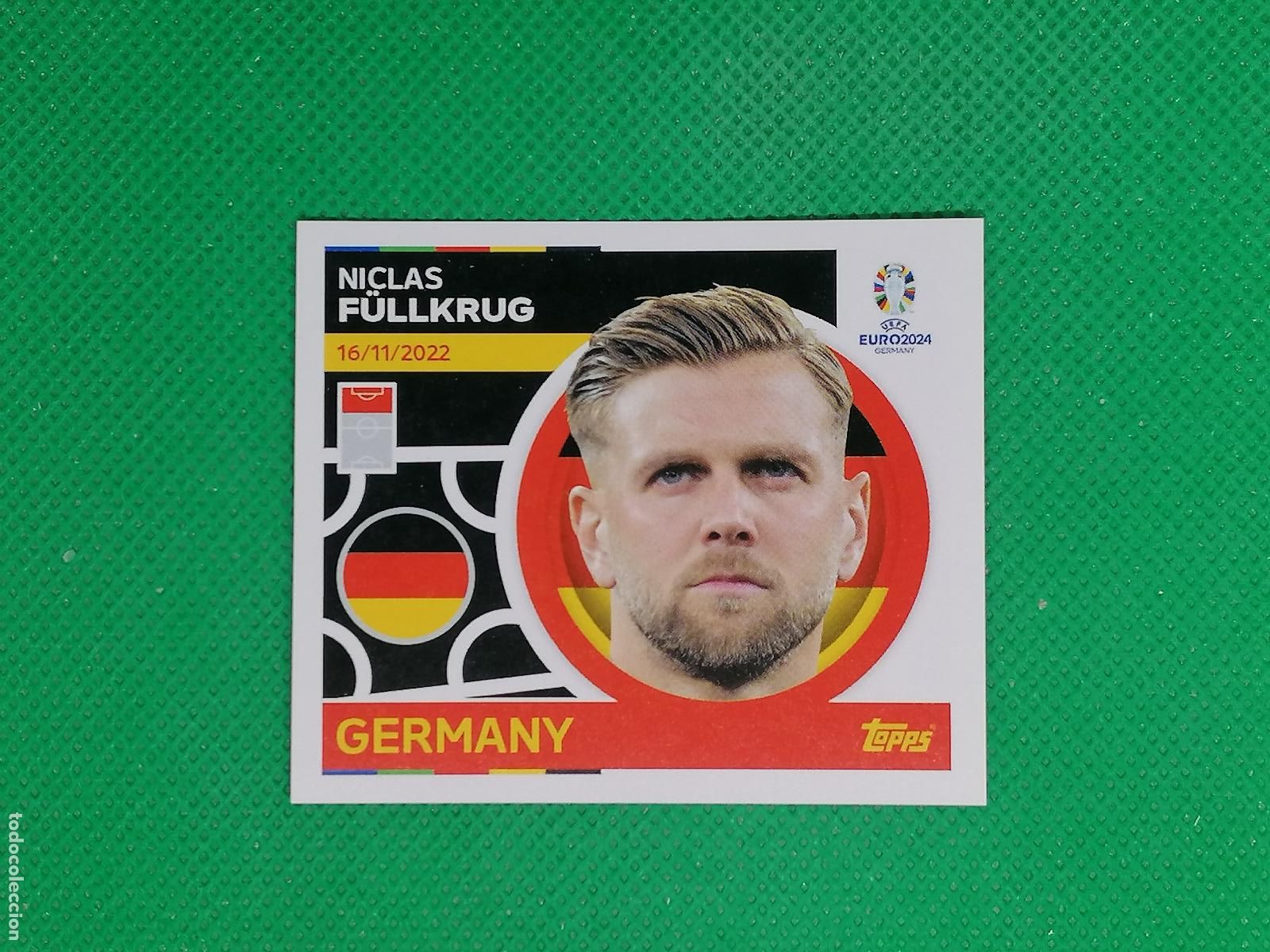 Cromos de F&uacute;tbol: GER 17 GER17 NICLAS FULLFRUG GERMANY ALEMANIA ⚽ TOPPS EURO 2024 24 GERMANY STICKERS ⚽