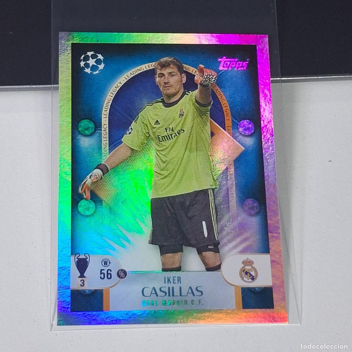 Cromos de F&uacute;tbol: B5 266 IKER CASILLAS REAL MADRID UEFA CHAMPIONS LEAGUE STICKER TOPPS 2025-26 2026 UCL