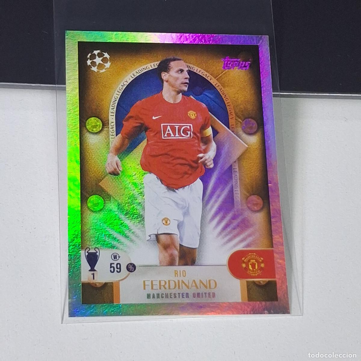 Cromos de F&uacute;tbol: B5 283 RIO FERDINAND MANCHESTER UNITED LEGEND UEFA CHAMPIONS LEAGUE STICKER TOPPS 2025-26 2026 UCL