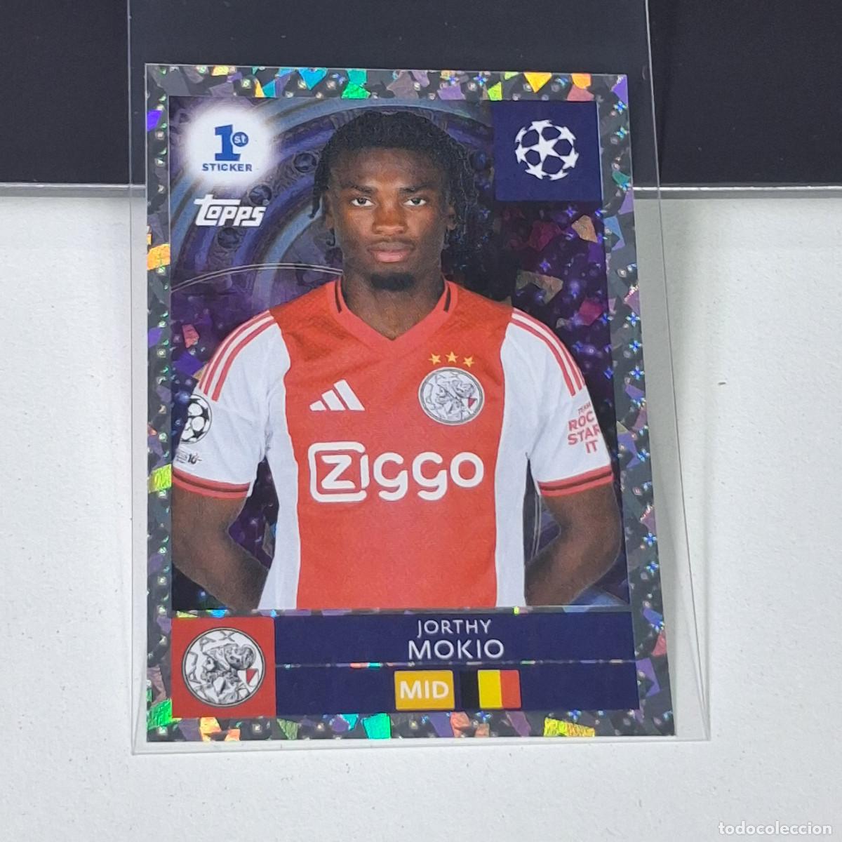 Cromos de F&uacute;tbol: B5 286 JORTHY MOKIO 1ST STICKER AJAX UEFA CHAMPIONS LEAGUE STICKER TOPPS 2025-26 2026 UCL