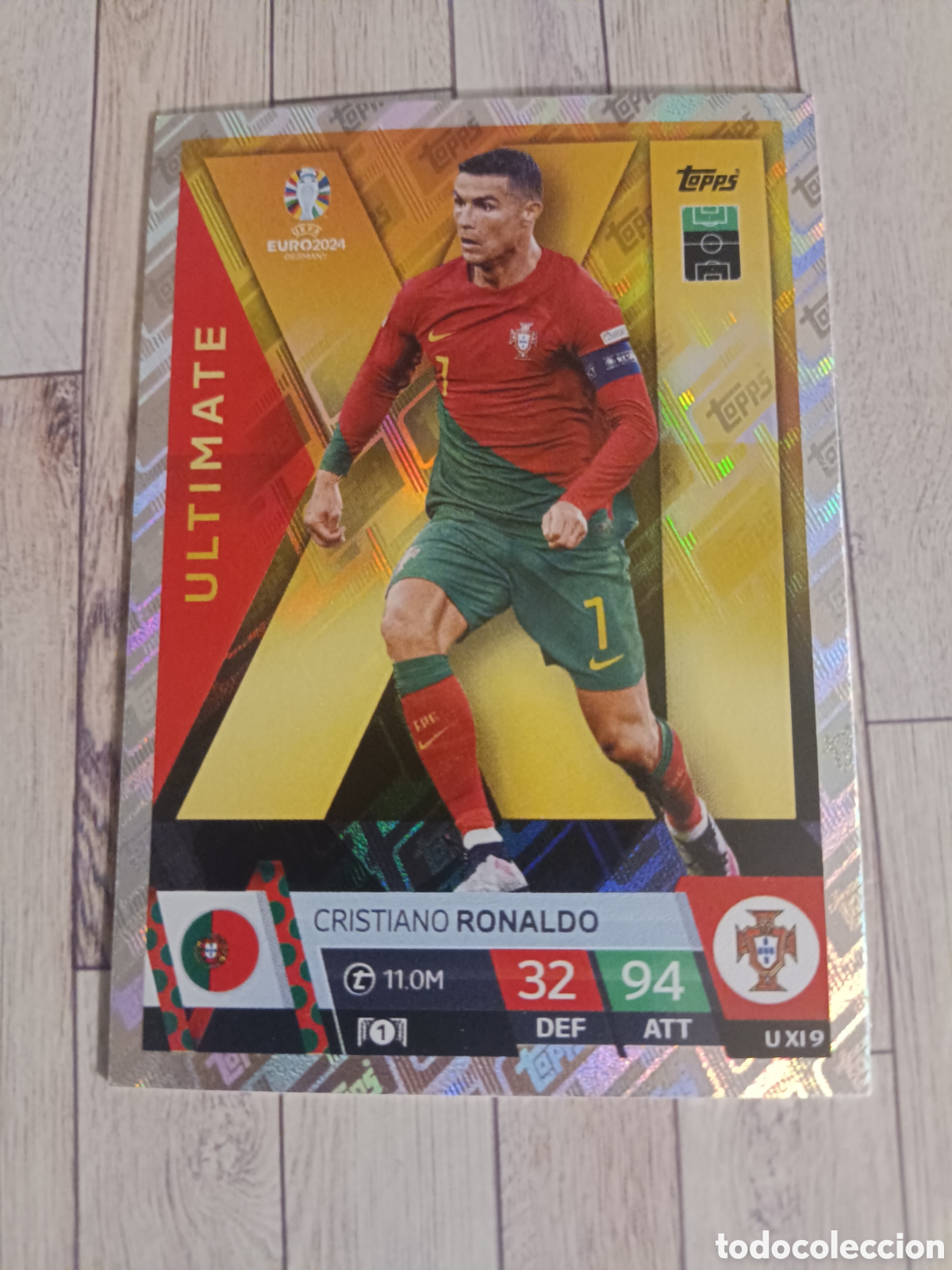 Figurine di Calcio: CRISTIANO RONALDO ULTIMATE U XI 9 EURO MATCH ATTAX 2024 EUROCOPA 24 GERMANY TOPPS