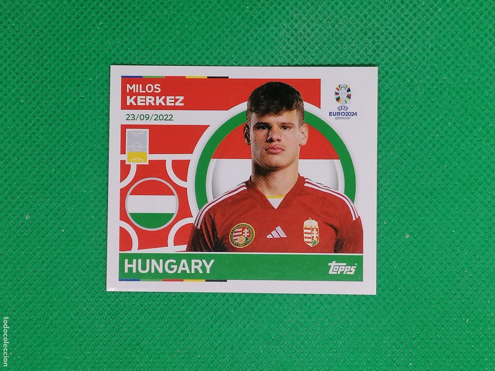 Cromos de F&uacute;tbol: HUN 7 HUN7 MILOS KERKEZ HUNGRIA ⚽ TOPPS EURO 2024 24 GERMANY STICKERS ⚽