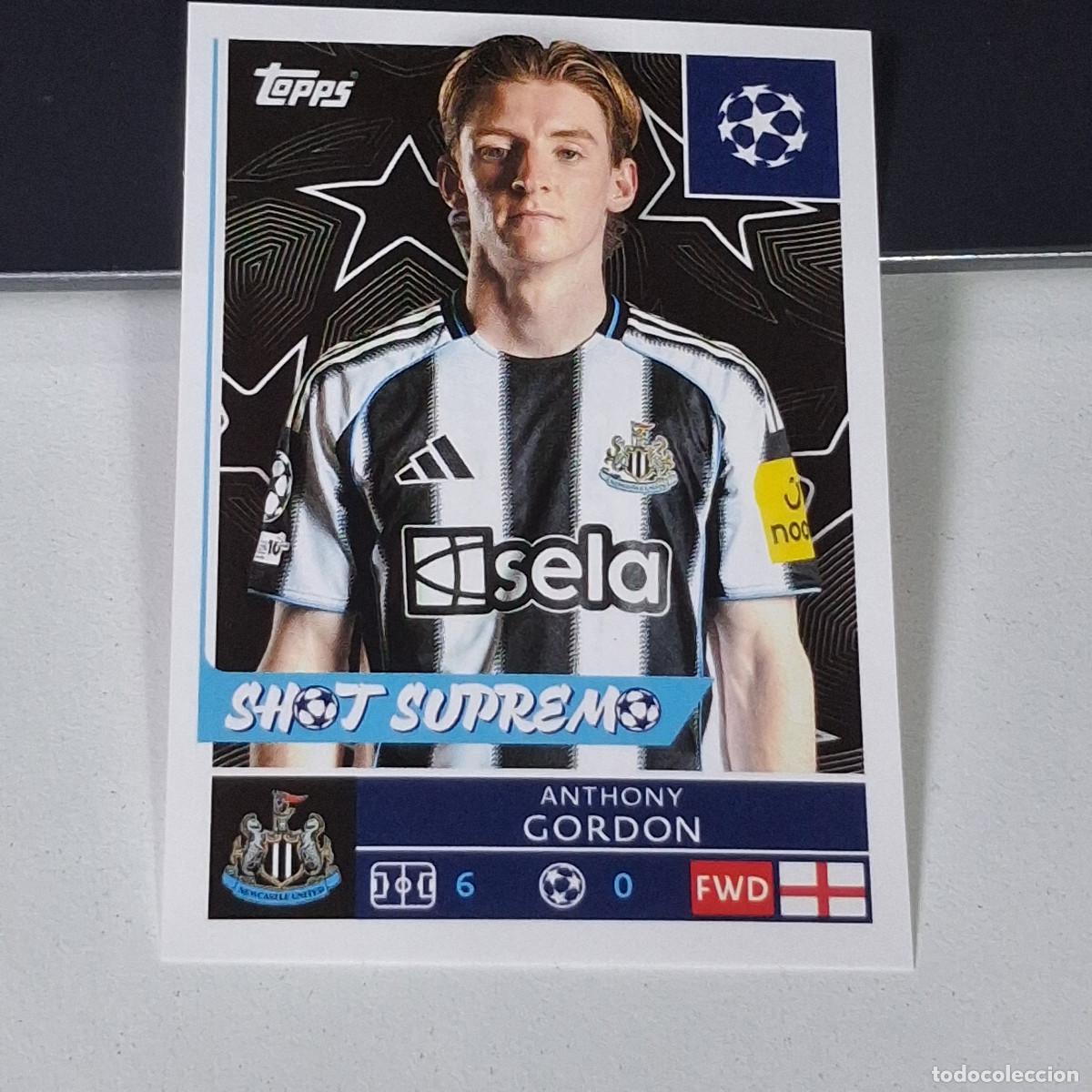 Cromos de F&uacute;tbol: B5 323 ANTHONY GORDON NEWCASTLE UEFA CHAMPIONS LEAGUE STICKER TOPPS 2025-26 2026 UCL