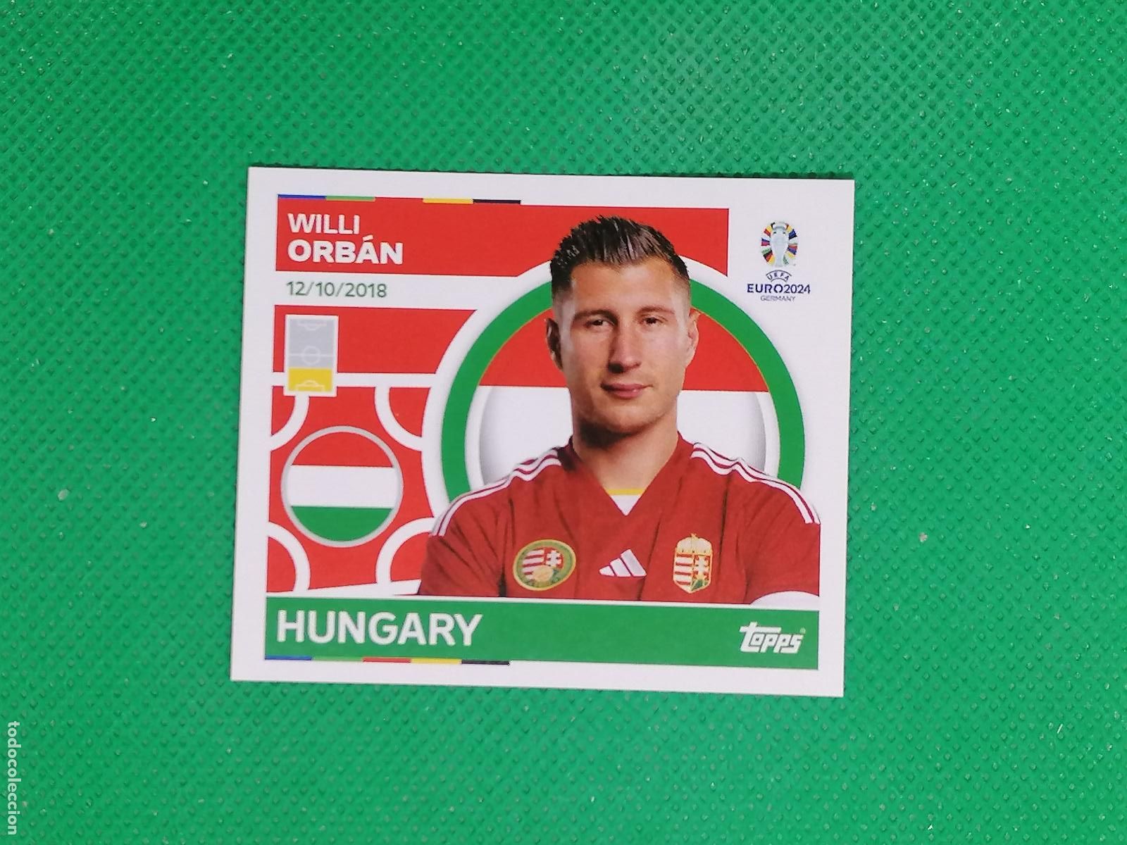Cromos de F&uacute;tbol: HUN 8 HUN8 WILLI ORBAN HUNGRIA ⚽ TOPPS EURO 2024 24 GERMANY STICKERS ⚽