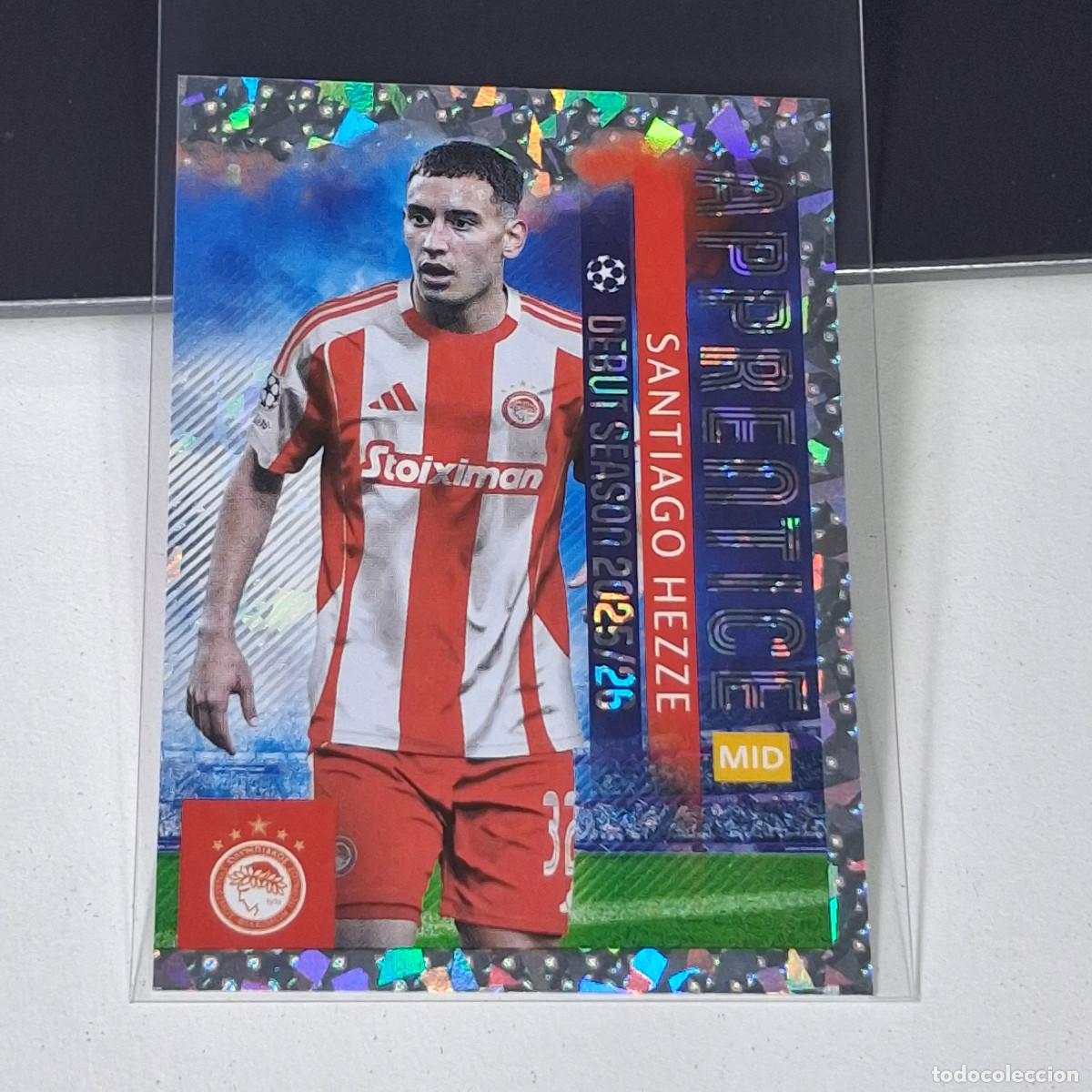 Cromos de F&uacute;tbol: B5 333 SANTIAGO HEZZE DEBUT OLYMPIACOS FC UEFA CHAMPIONS LEAGUE STICKER TOPPS 2025-26 2026 UCL