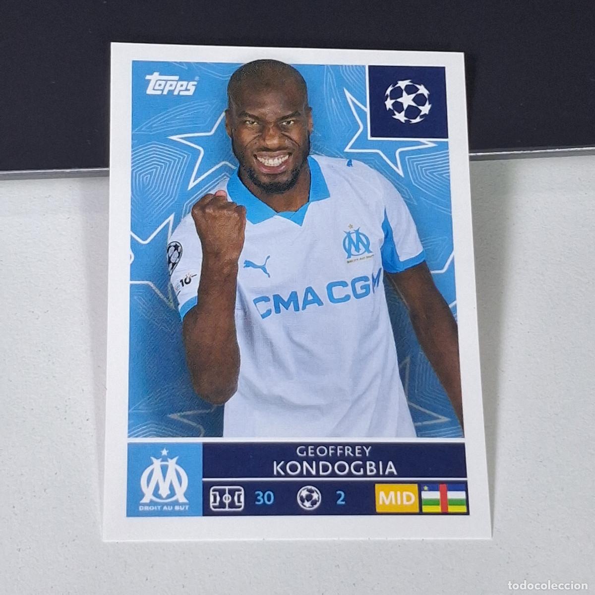 Cromos de F&uacute;tbol: B5 348 GEOFFREY KONDOGBIA OLYMPIQUE DE MARSEILLE STICKER CHAMPIONS LEAGUE 2025 2026 25 26 TOPPS