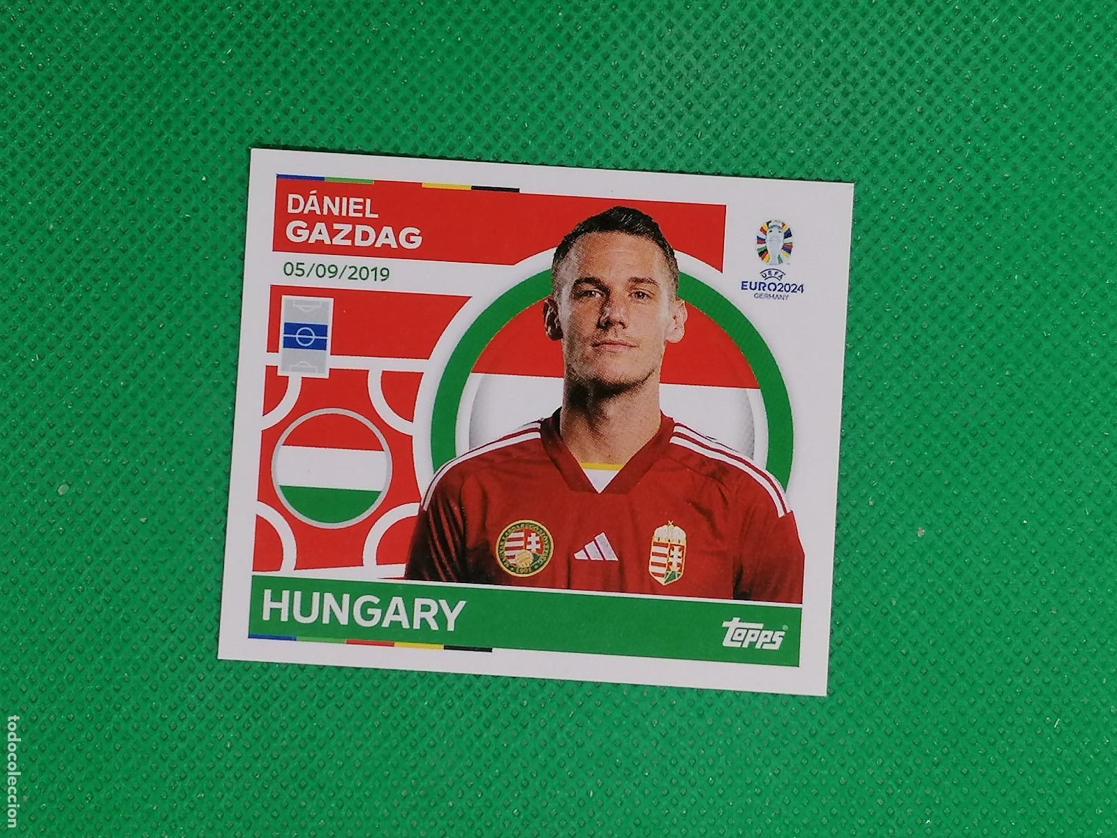 Cromos de F&uacute;tbol: HUN 14 HUN14 DANIEL GAZDAG HUNGRIA ⚽ TOPPS EURO 2024 24 GERMANY STICKERS ⚽