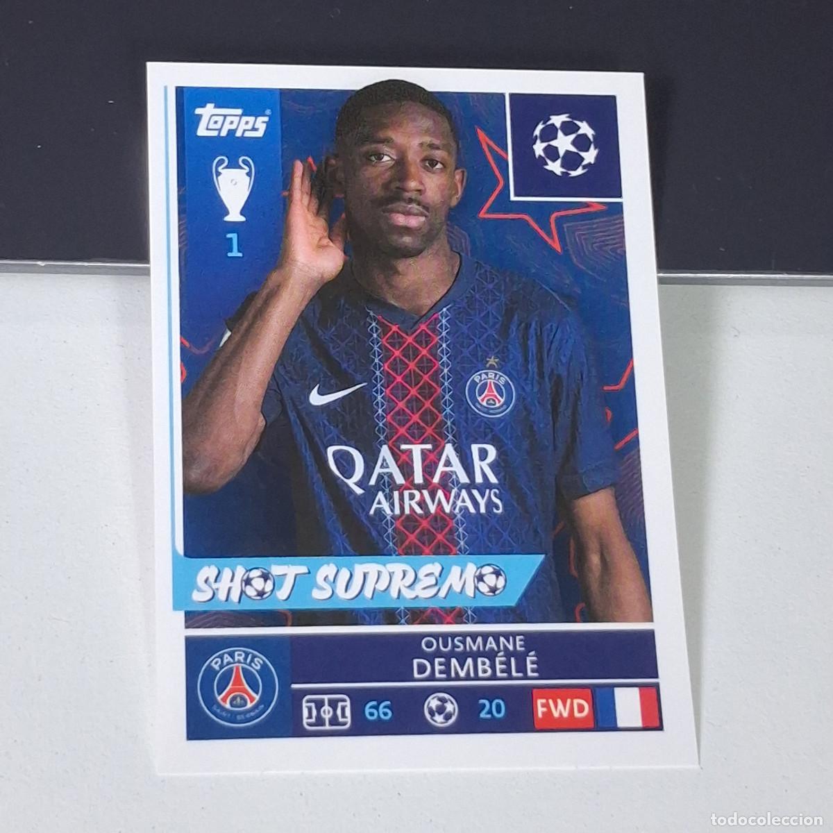 Cromos de F&uacute;tbol: B5 364 OUSMANE DEMBELE PARIS SAINT-GERMAIN PSG STICKER CHAMPIONS LEAGUE 2025 2026 25 26 TOPPS