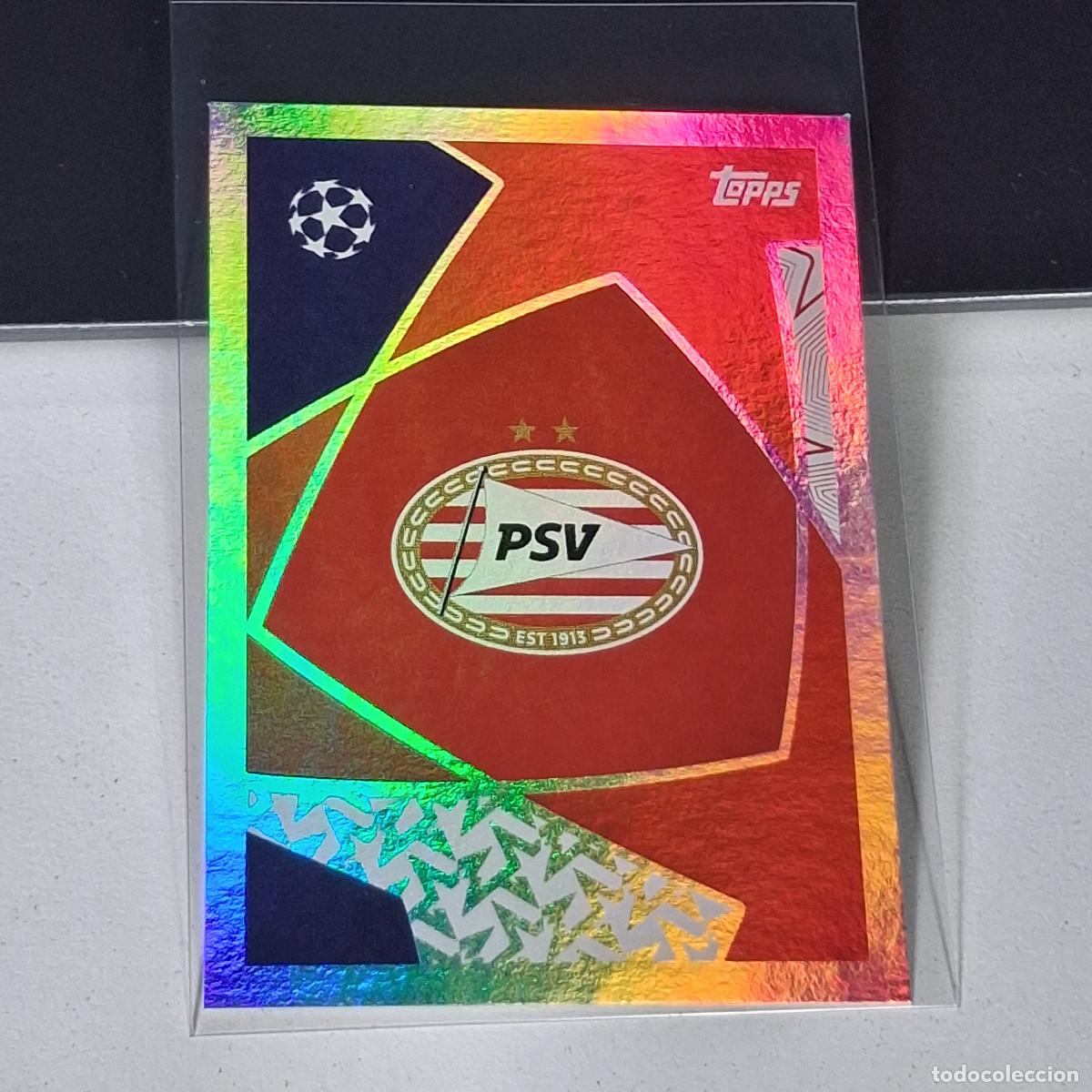 Cromos de F&uacute;tbol: B5 368 ESCUDO PSV EINDHOVEN BADGE LOGO UEFA CHAMPIONS LEAGUE STICKER TOPPS 2025-26 2026 UCL