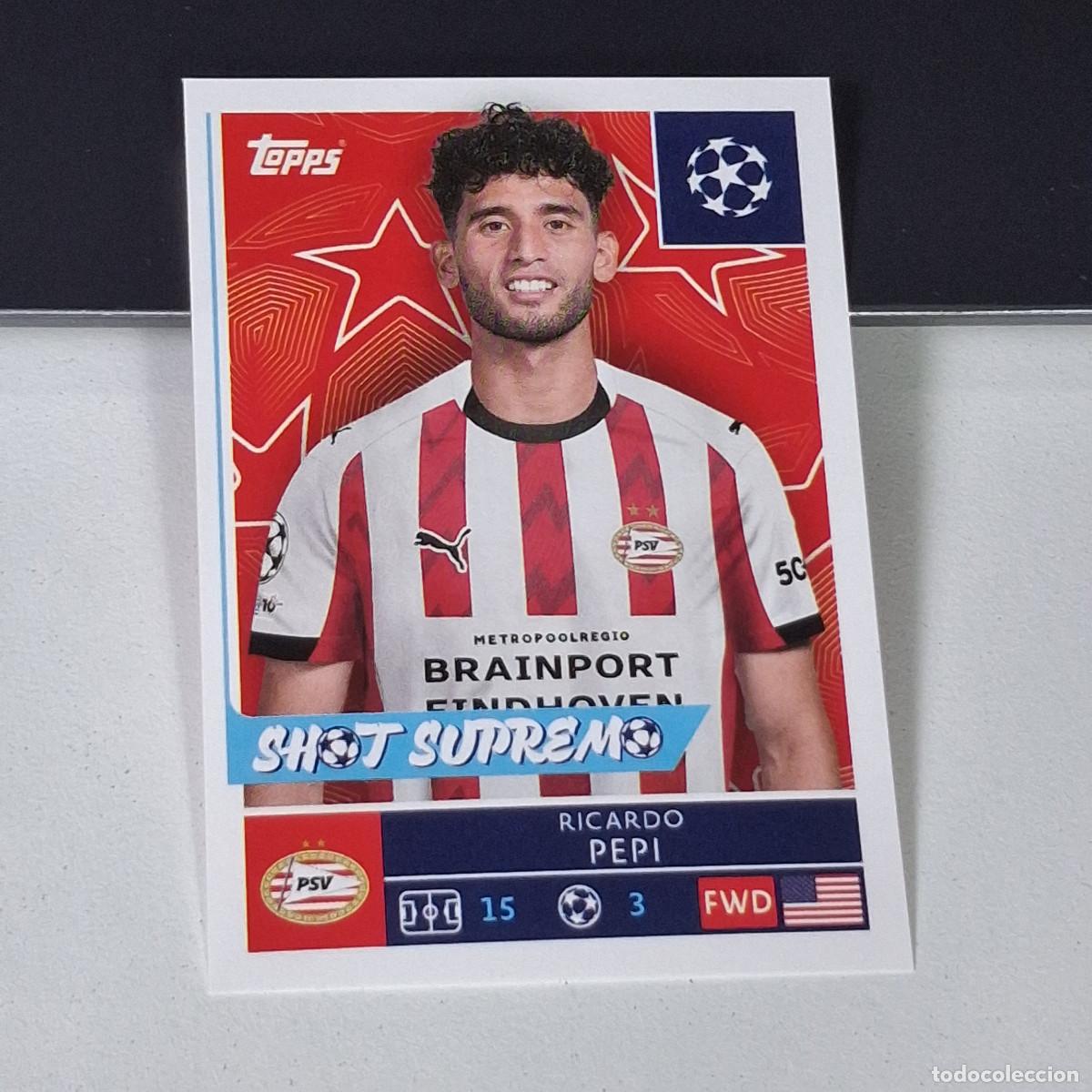 Cromos de F&uacute;tbol: B5 379 RICARDO PEPI PSV EINDHOVEN STICKER CHAMPIONS LEAGUE 2025 2026 25 26 TOPPS