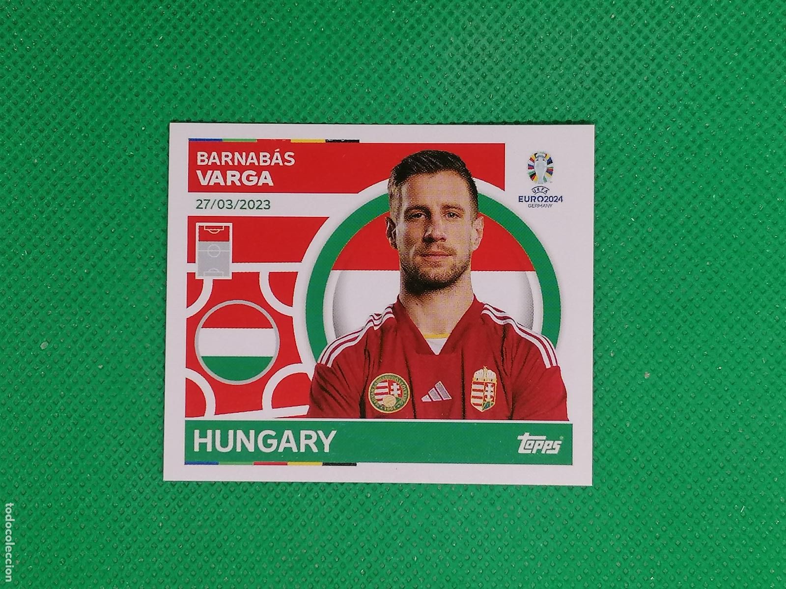 Cromos de F&uacute;tbol: HUN 17 HUN17 BARNABAS VARGA HUNGRIA ⚽ TOPPS EURO 2024 24 GERMANY STICKERS ⚽