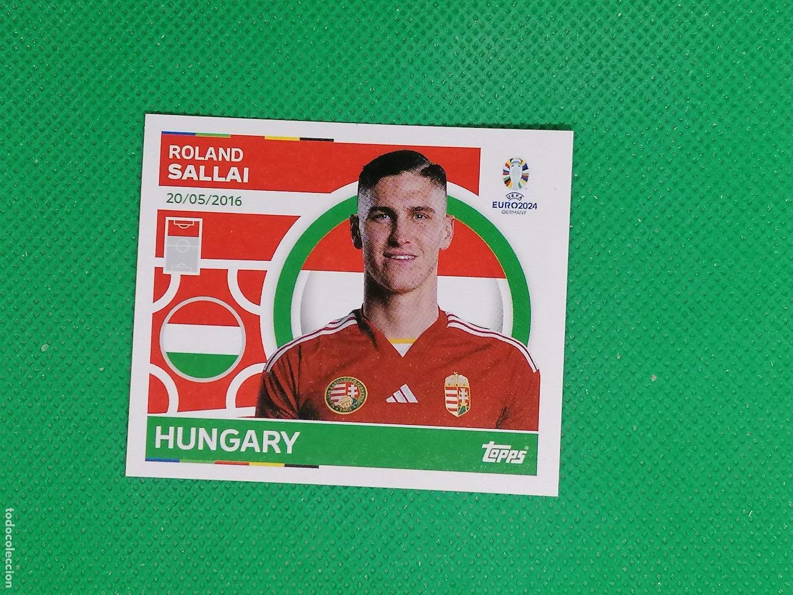 Cromos de F&uacute;tbol: HUN 18 HUN18 ROLAND SALLAI HUNGRIA ⚽ TOPPS EURO 2024 24 GERMANY STICKERS ⚽