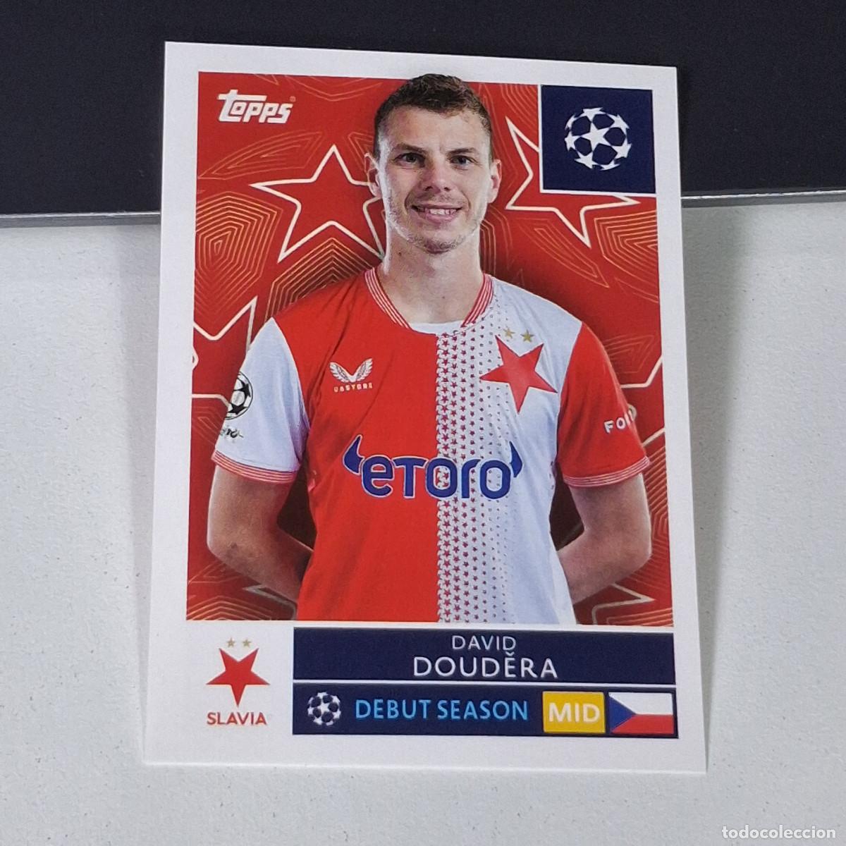 Cromos de F&uacute;tbol: B5 407 DAVID DOUDERA SLAVIA PRAGA PRAGUE STICKER CHAMPIONS LEAGUE 2025 2026 25 26 TOPPS