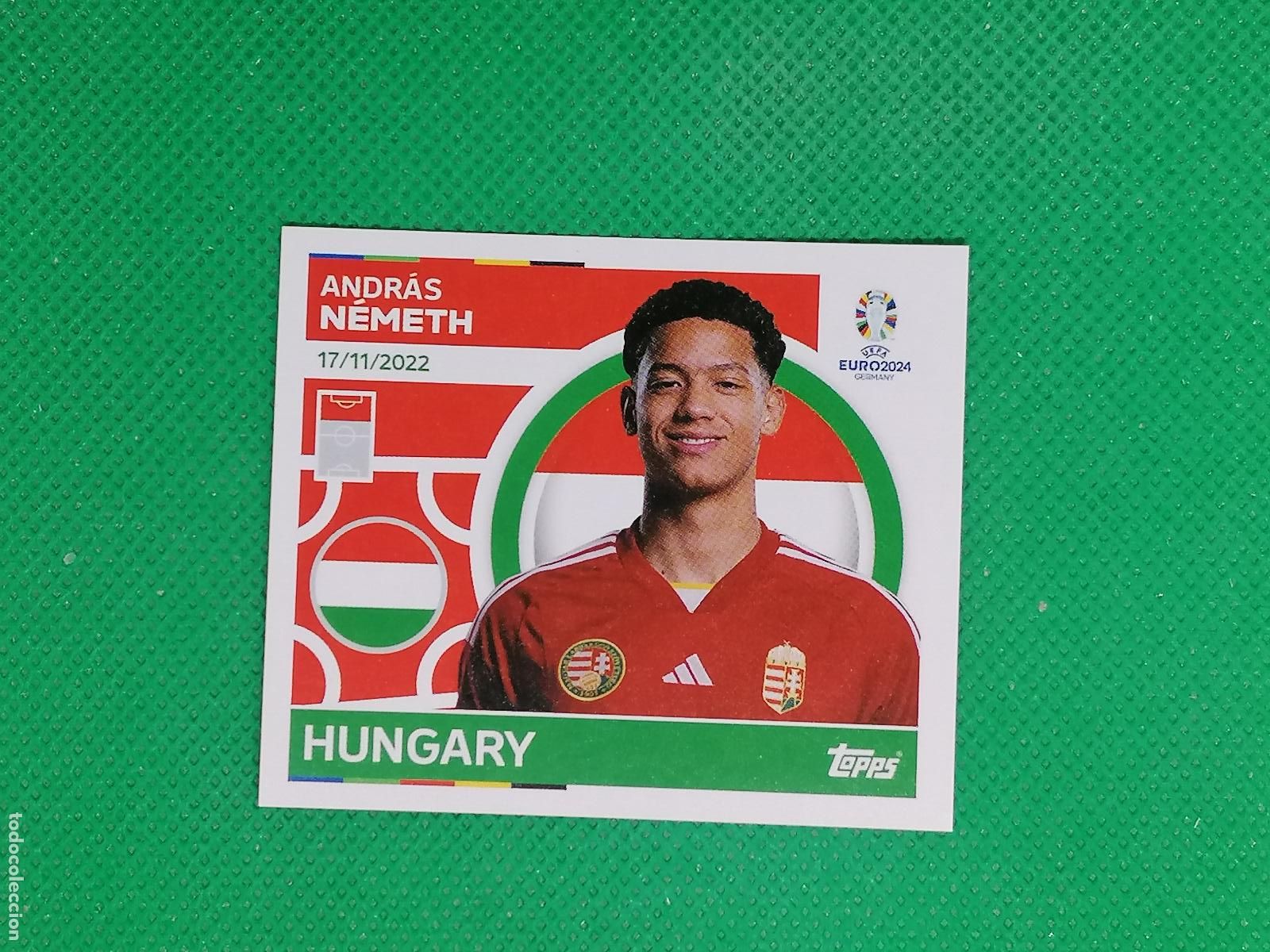 Cromos de F&uacute;tbol: HUN 20 HUN20 ANDRAS NEMETH HUNGRIA ⚽ TOPPS EURO 2024 24 GERMANY STICKERS ⚽