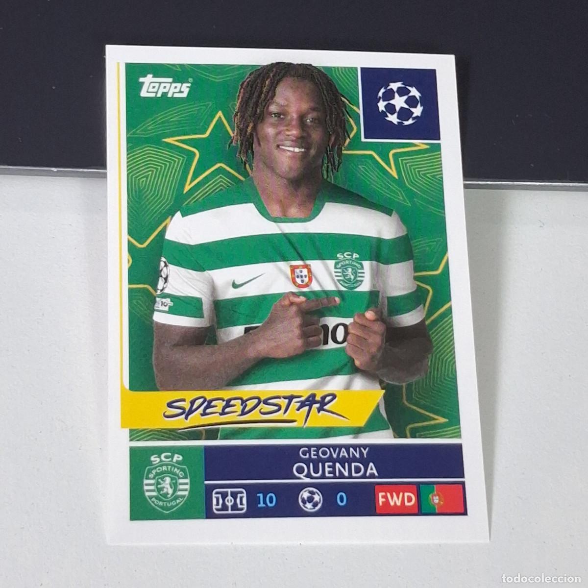 Cromos de F&uacute;tbol: B5 421 GEOVANY QUENDA SPORTING PORTUGAL SCP UEFA CHAMPIONS LEAGUE STICKER TOPPS 2025-26 2026 UCL