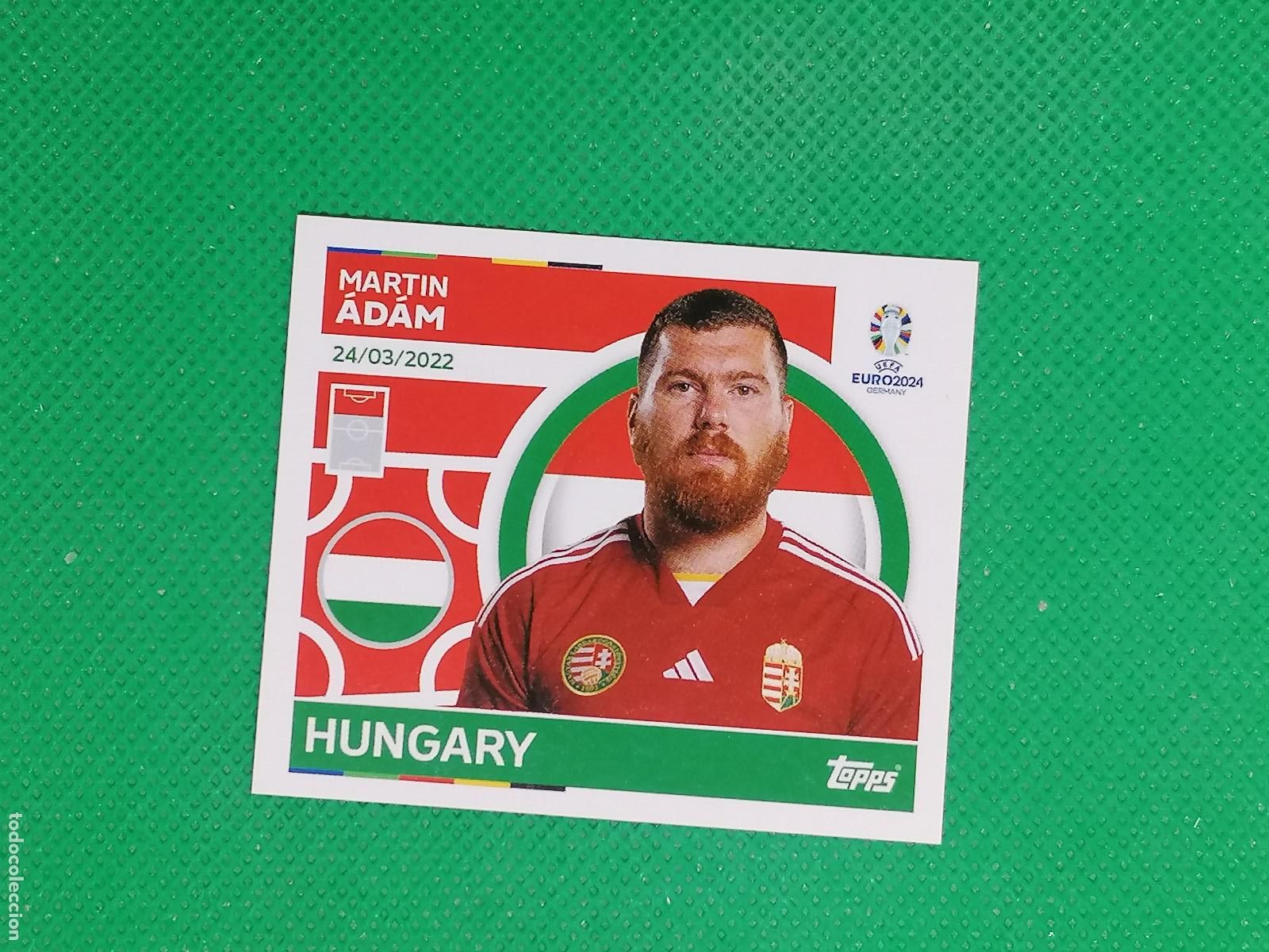 Cromos de F&uacute;tbol: HUN 21 HUN21 MARTIN ADAM HUNGRIA ⚽ TOPPS EURO 2024 24 GERMANY STICKERS ⚽