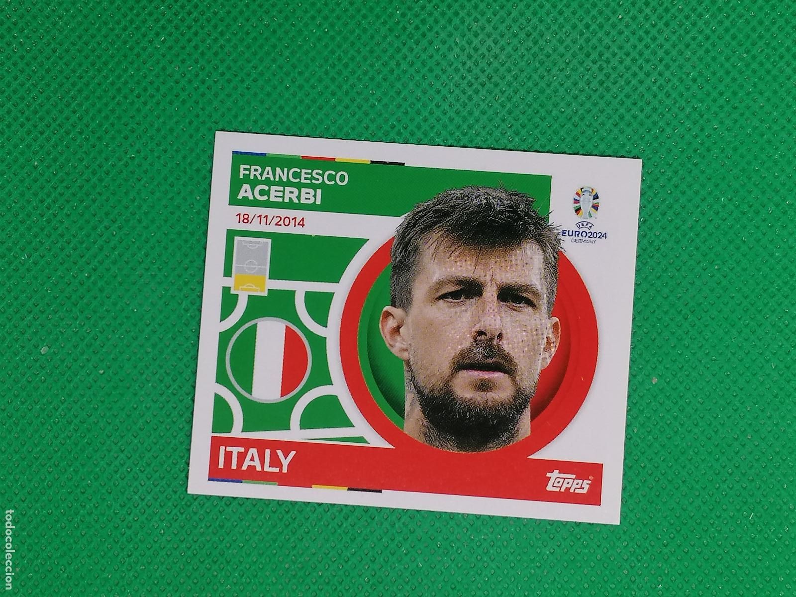 Figurine di Calcio: ITA 6 ITA6 FRANCESCO ACERBI ITALIA ⚽ TOPPS EURO 2024 24 GERMANY STICKERS ⚽