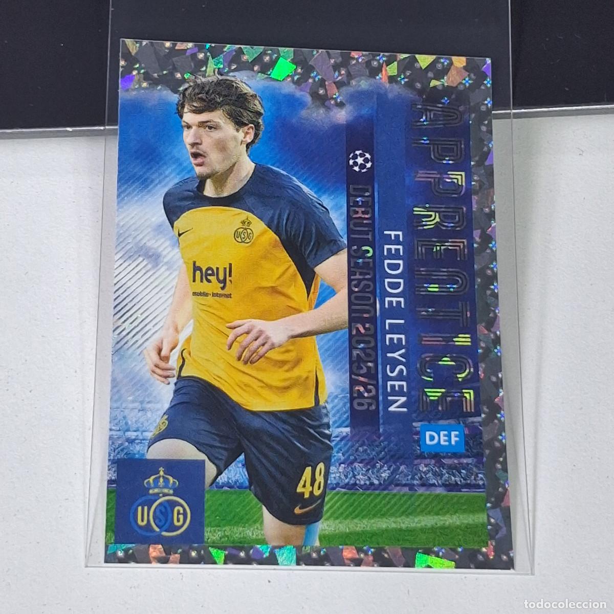 Figurine di Calcio: B5 459 FEDDE LEYSEN DEBUT APPRENTICE UNION UEFA CHAMPIONS LEAGUE STICKER TOPPS 2025-26 2026 UCL