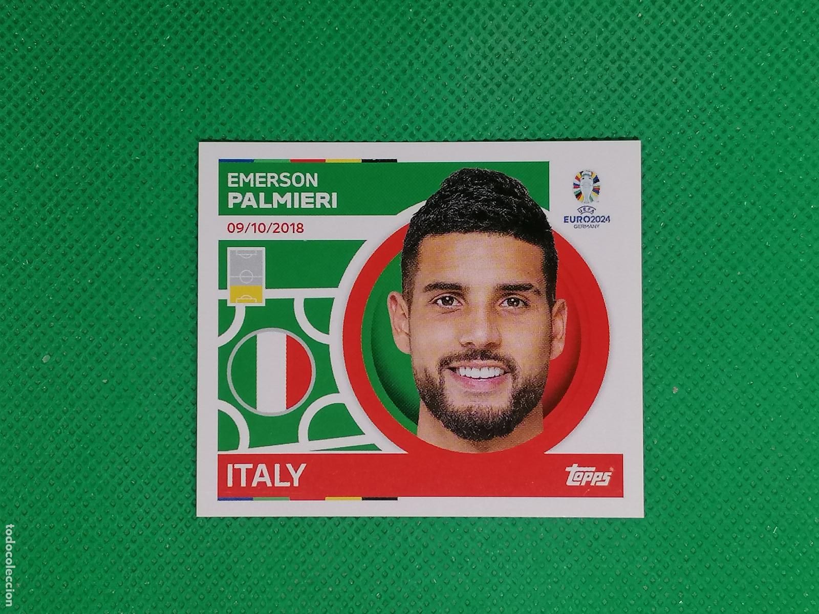 Figurine di Calcio: ITA 7 ITA7 EMERSON PALMIERI ITALIA ⚽ TOPPS EURO 2024 24 GERMANY STICKERS ⚽