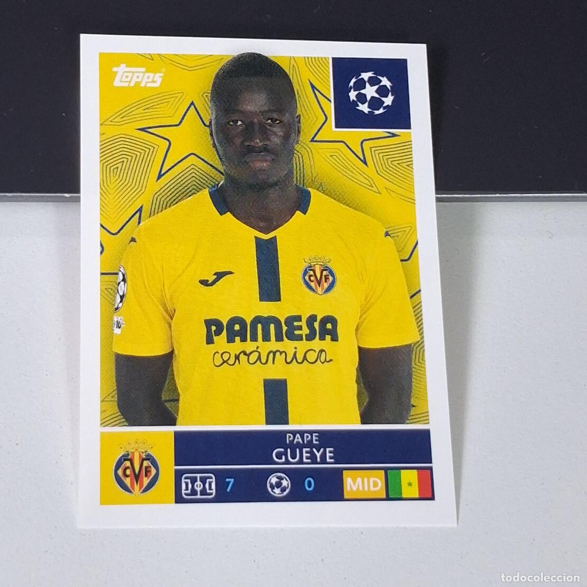 Figurine di Calcio: B5 471 PAPE GUEYE VILLARREAL UEFA CHAMPIONS LEAGUE STICKER TOPPS 2025-26 2026 UCL