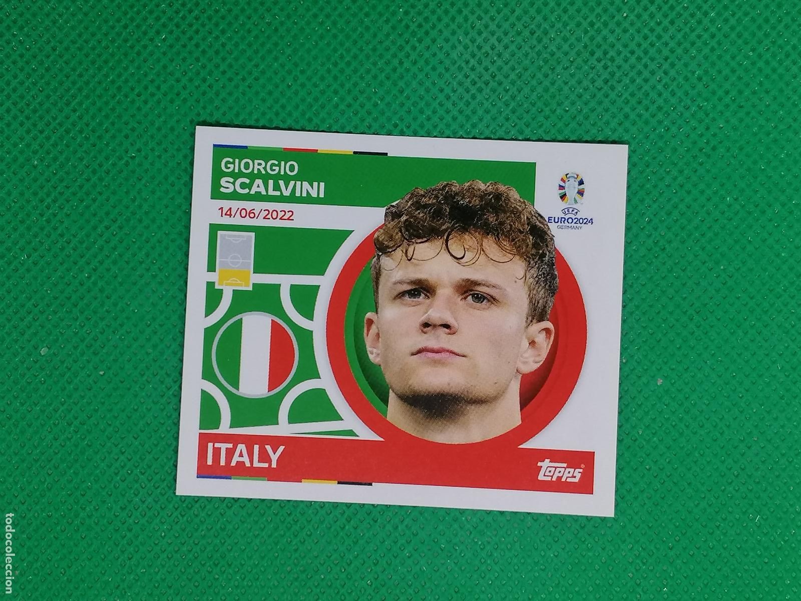 Figurine di Calcio: ITA 8 ITA8 GIORGIO SCALVINI ITALIA ⚽ TOPPS EURO 2024 24 GERMANY STICKERS ⚽