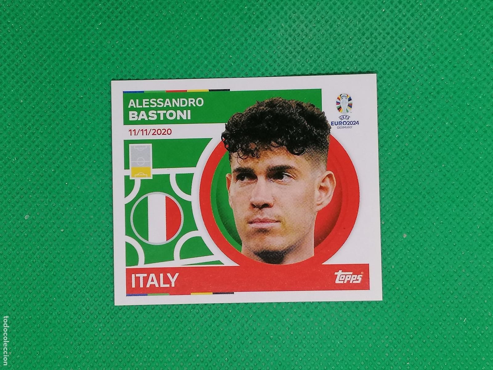 Figurine di Calcio: ITA 9 ITA9 ALESSANDRO BASTONI ITALIA ⚽ TOPPS EURO 2024 24 GERMANY STICKERS ⚽