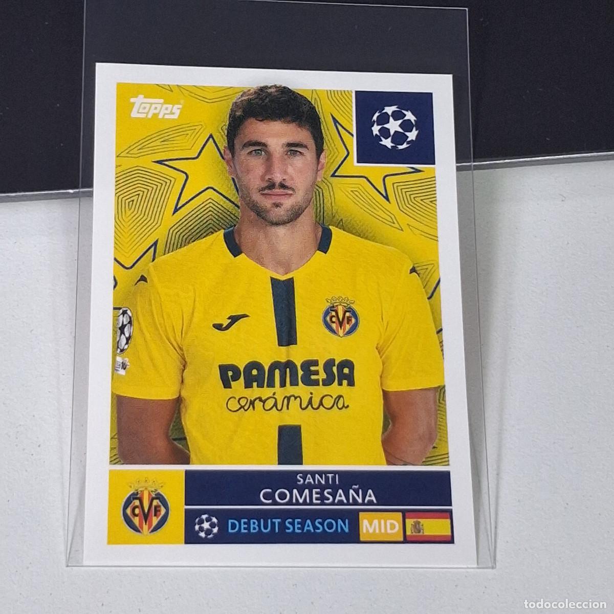 Figurine di Calcio: B5 474 SANTI COMESANA VILLARREAL UEFA CHAMPIONS LEAGUE STICKER TOPPS 2025-26 2026 UCL