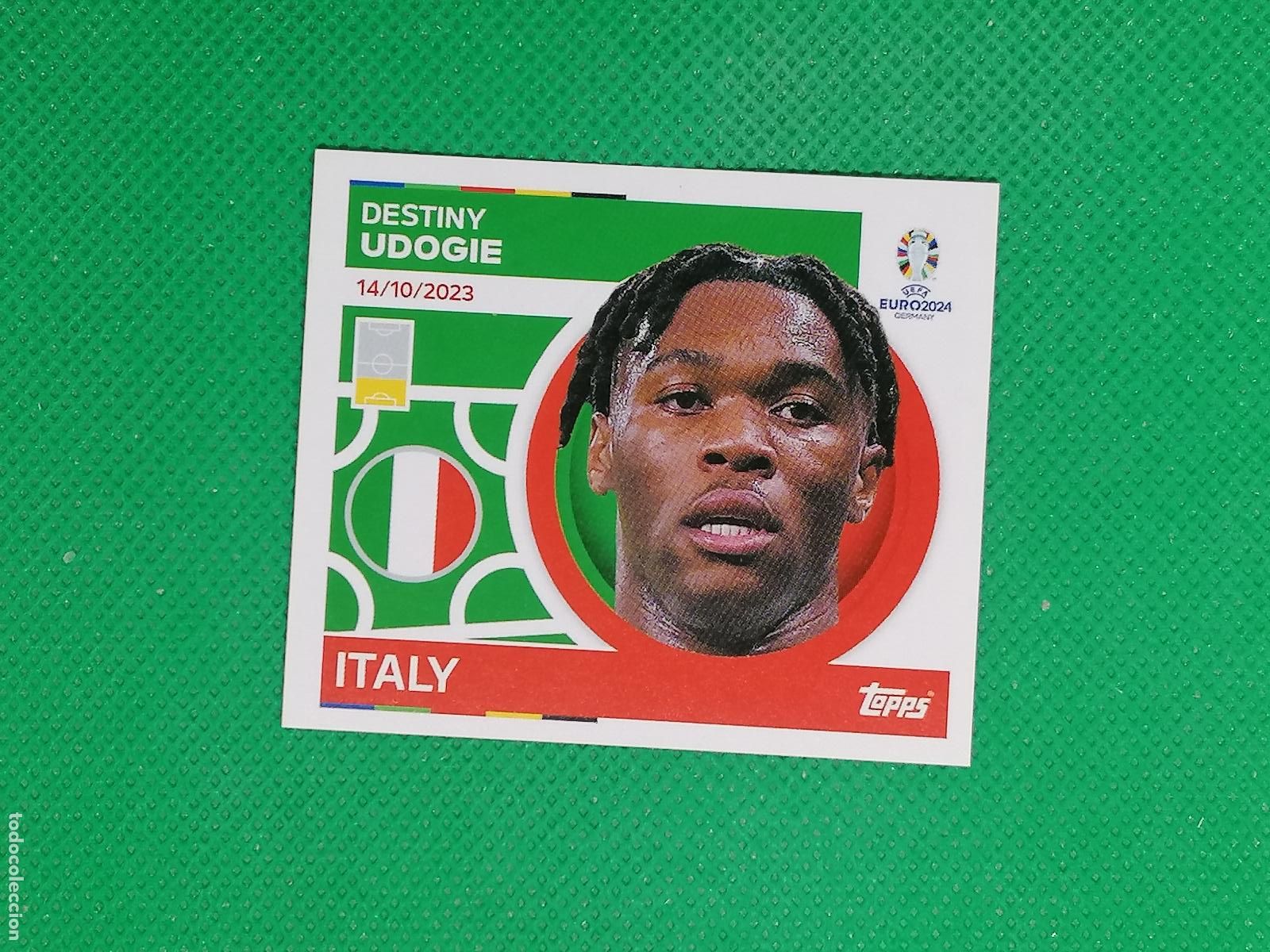 Cromos de F&uacute;tbol: ITA 12 ITA12 DESTINY UDOGIE ITALIA ⚽ TOPPS EURO 2024 24 GERMANY STICKERS ⚽