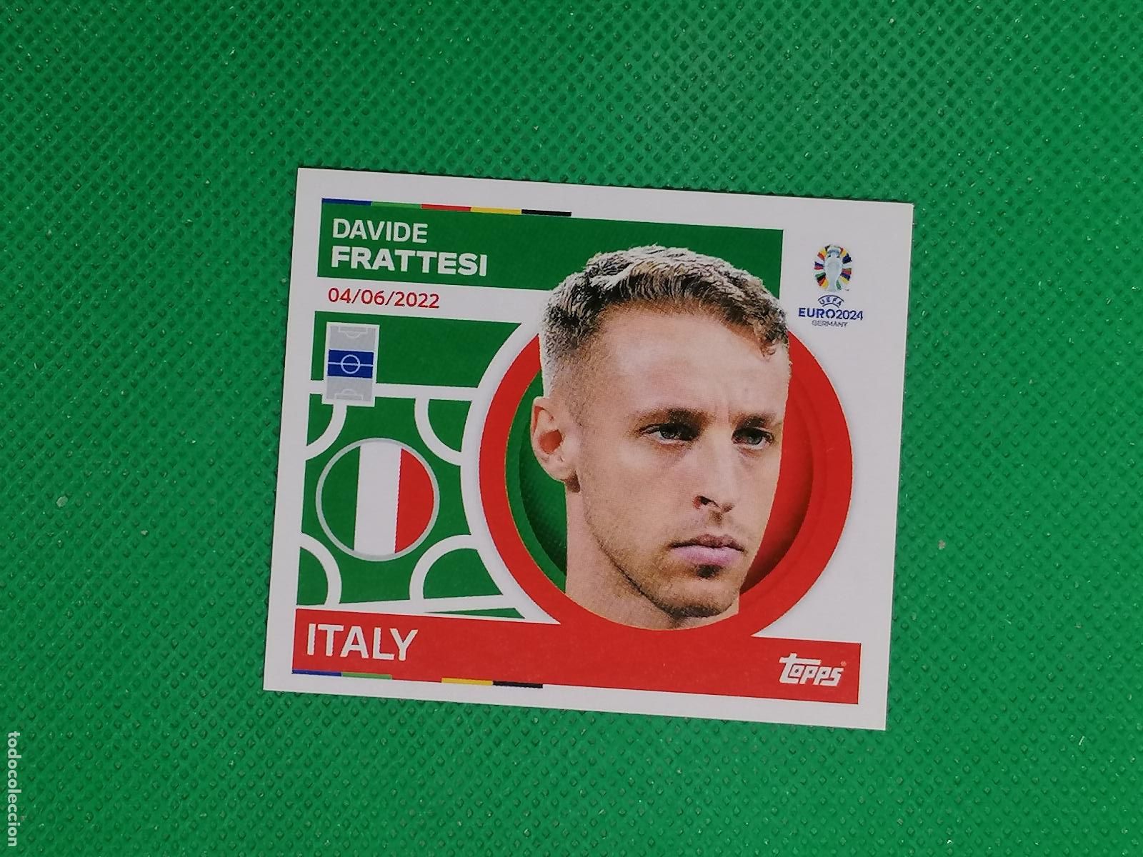 Cromos de F&uacute;tbol: ITA 13 ITA13 DAVIDE FRATTESI ITALIA ⚽ TOPPS EURO 2024 24 GERMANY STICKERS ⚽