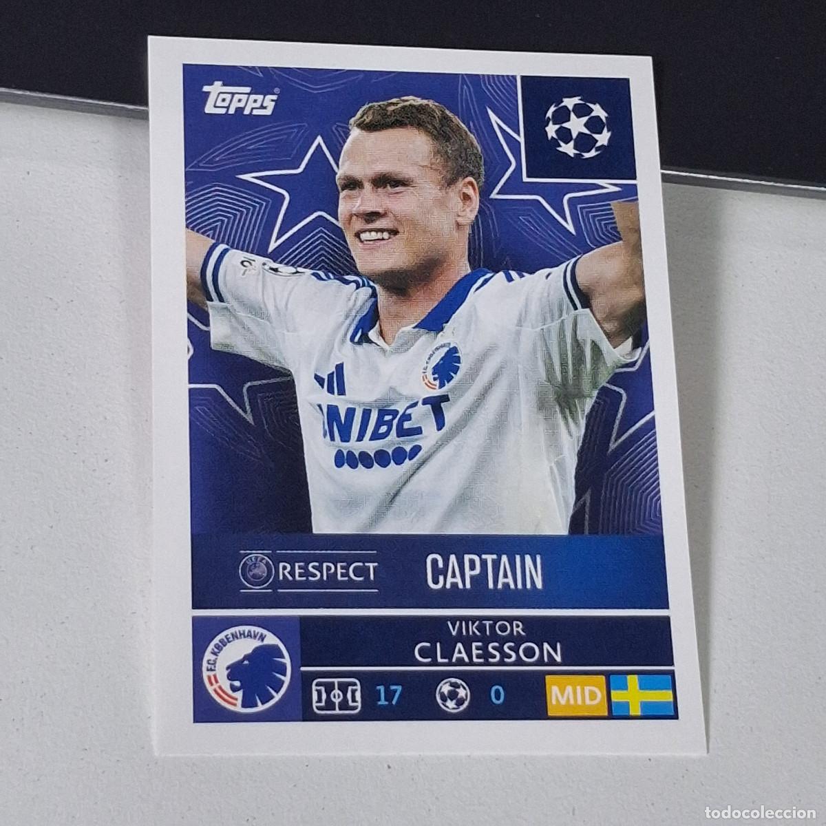 Cromos de F&uacute;tbol: B5 493 VIKTOR CLAESSON COPENHAGUE COPENHAGEN STICKER CHAMPIONS LEAGUE 2025 2026 25 26 TOPPS
