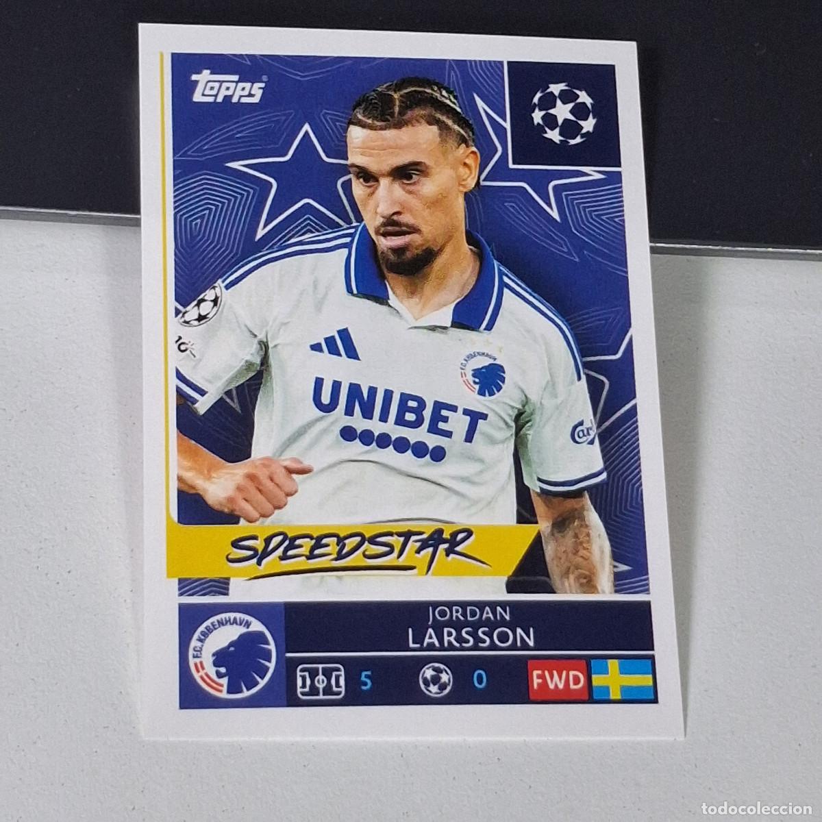 Cromos de F&uacute;tbol: B5 502 JORDAN LARSSON COPENHAGUE COPENHAGEN STICKER CHAMPIONS LEAGUE 2025 2026 25 26 TOPPS