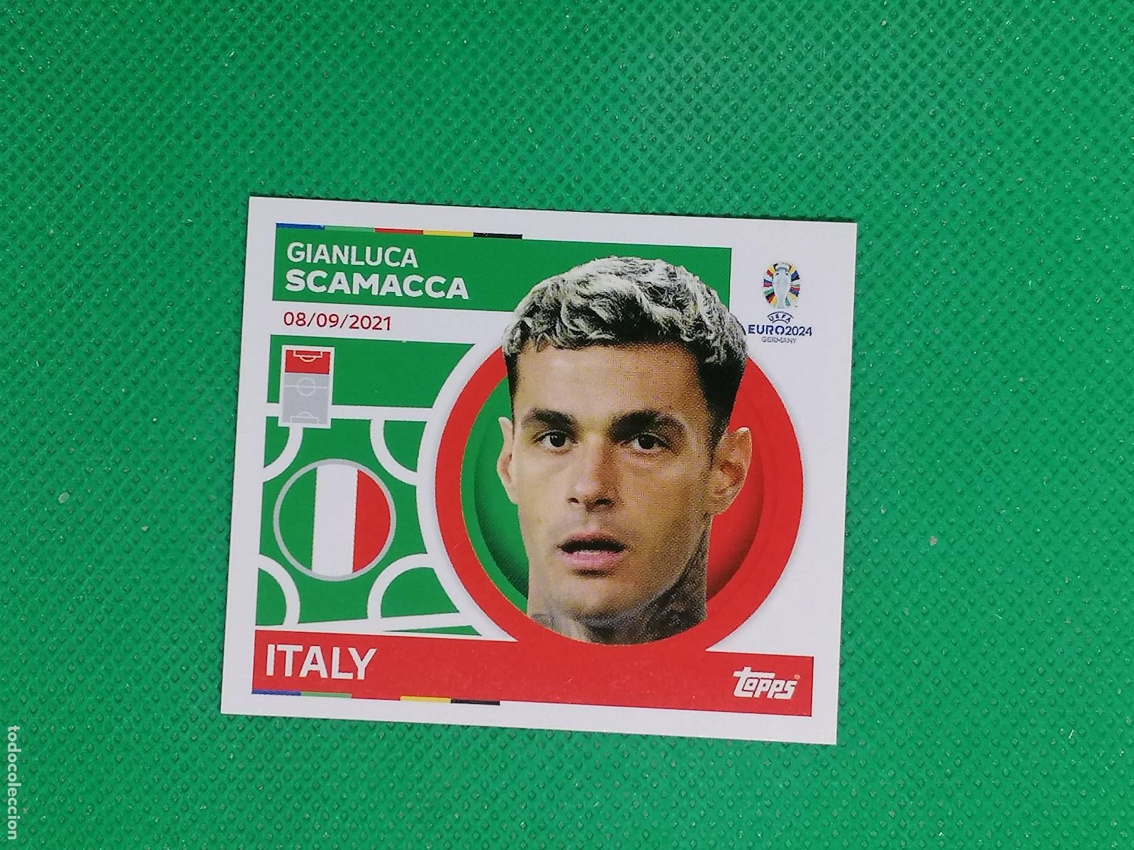 Cromos de F&uacute;tbol: ITA 18 ITA18 GIANLUCA SCAMACCA ITALIA ⚽ TOPPS EURO 2024 24 GERMANY STICKERS ⚽