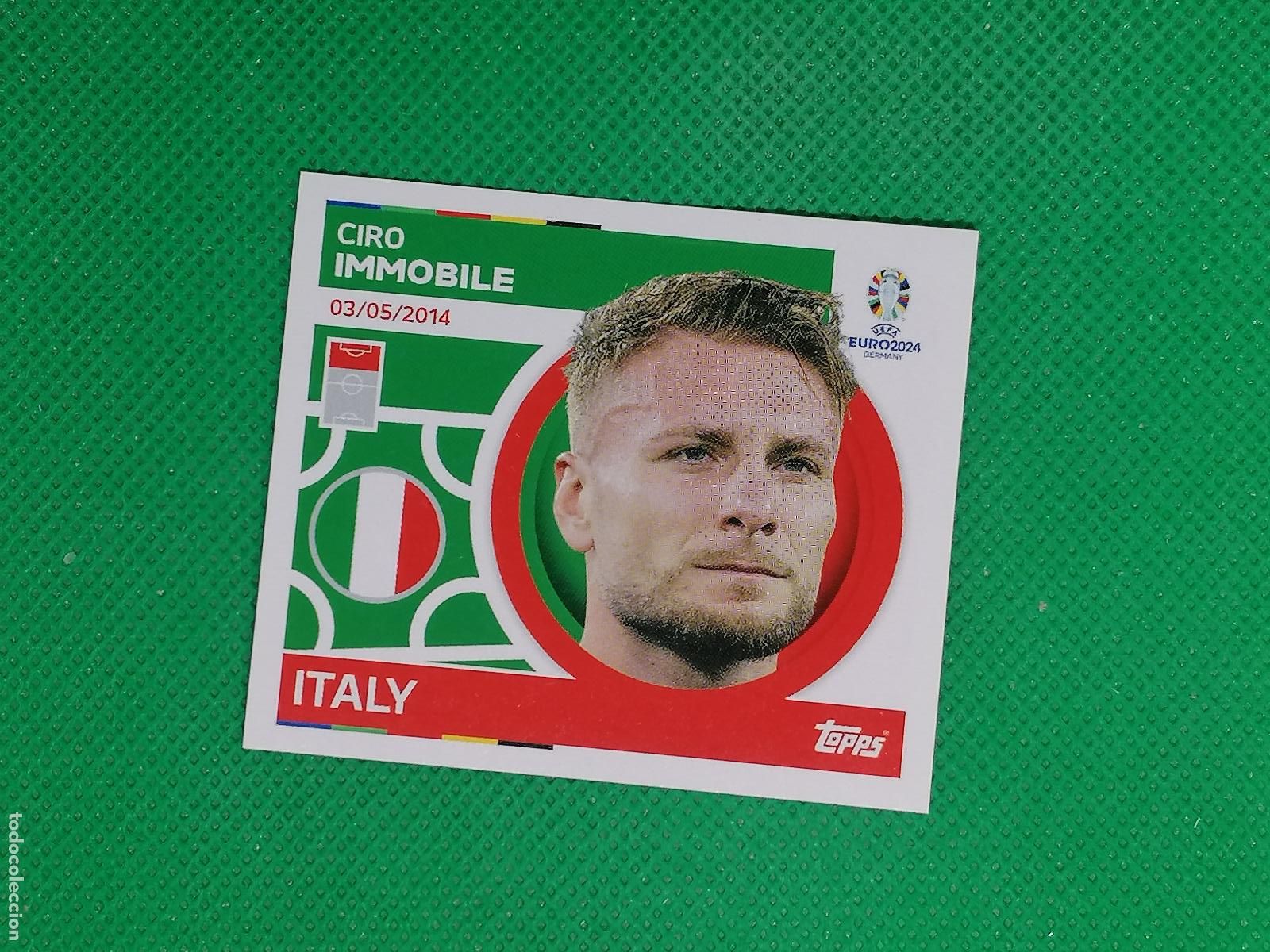 Cromos de F&uacute;tbol: ITA 20 ITA20 CIRO INMOBILE ITALIA ⚽ TOPPS EURO 2024 24 GERMANY STICKERS ⚽