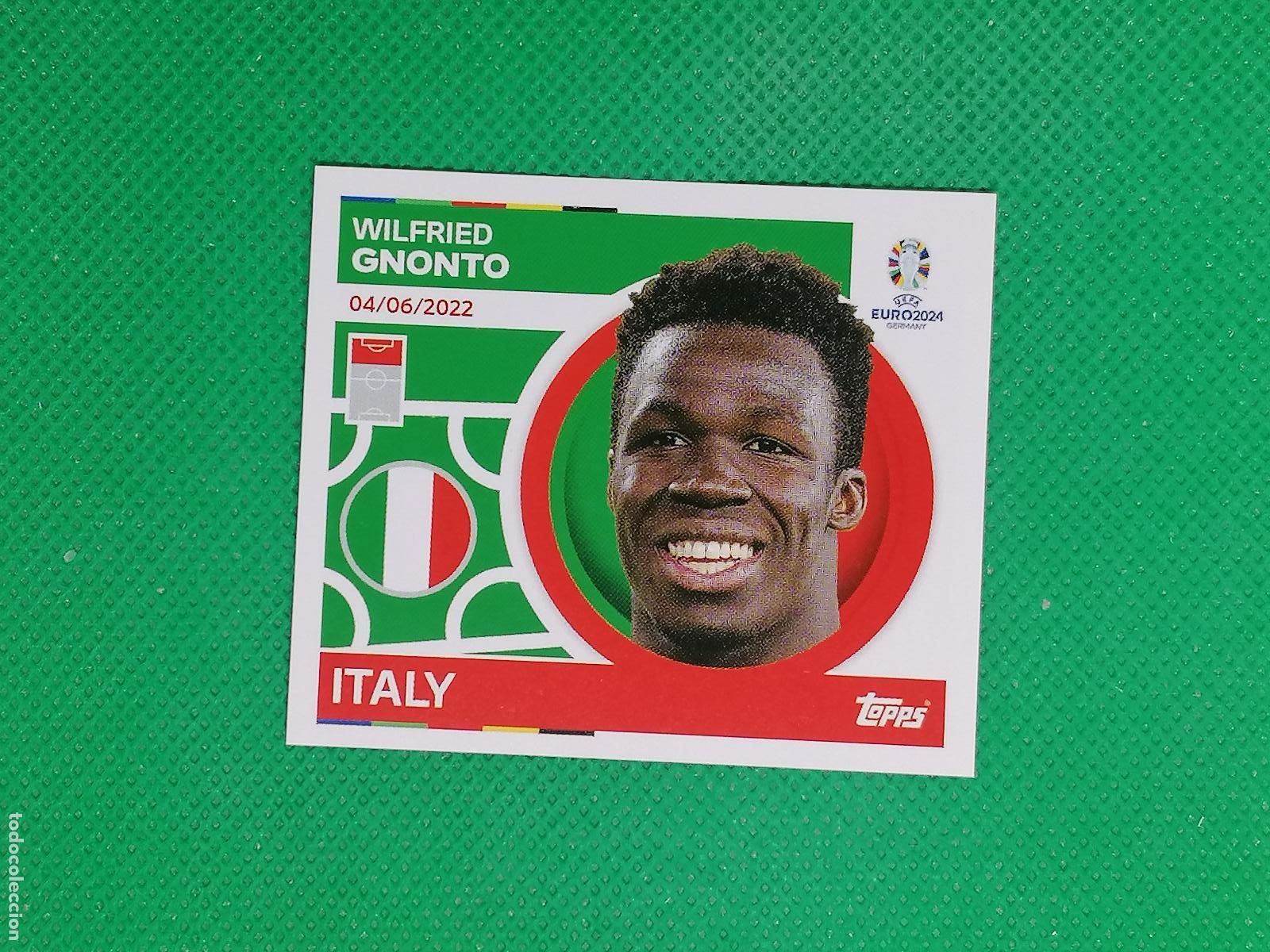 Cromos de F&uacute;tbol: ITA 21 ITA21 WILFRIED GNONTO ITALIA ⚽ TOPPS EURO 2024 24 GERMANY STICKERS ⚽