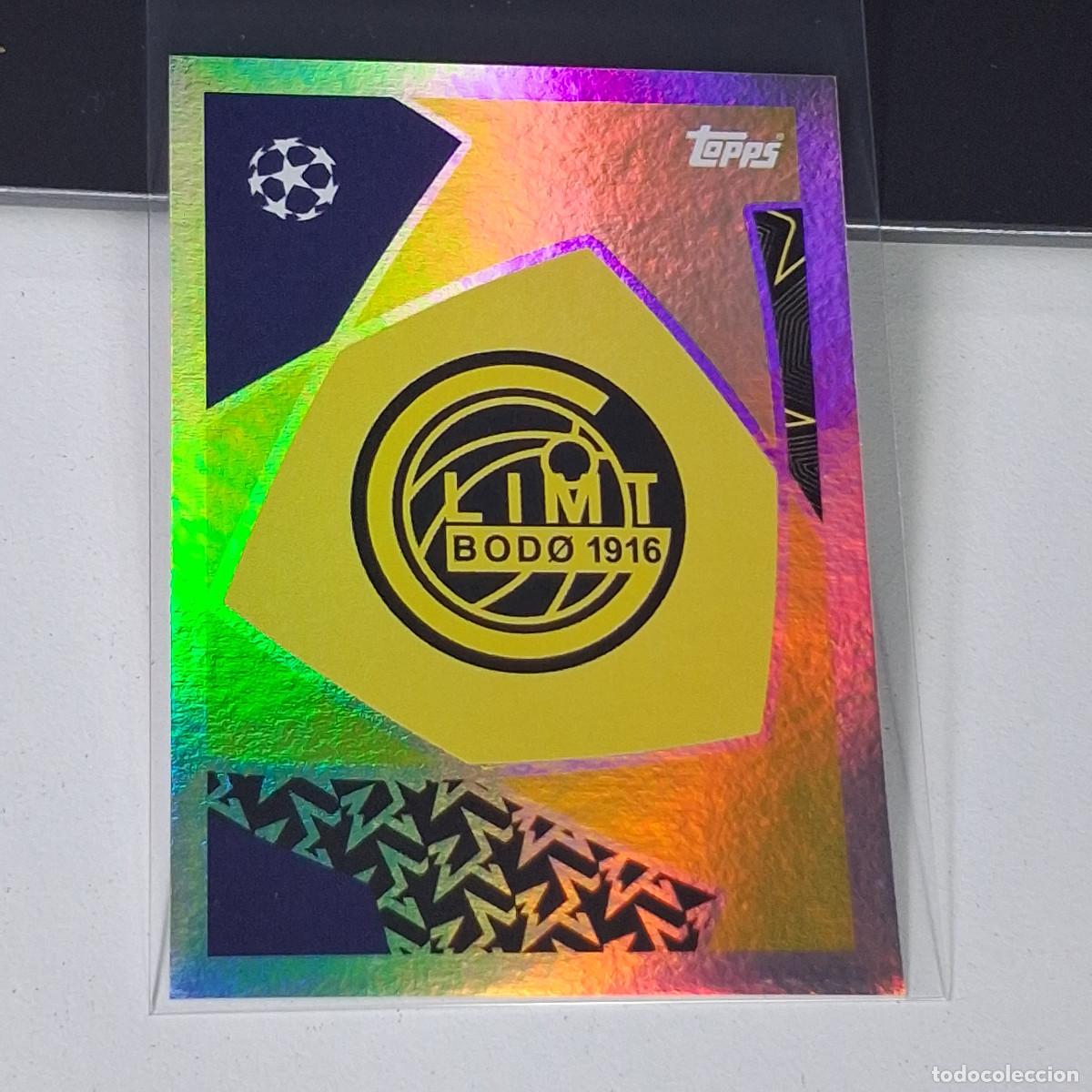 Cromos de F&uacute;tbol: B5 516 ESCUDO BADGE LOGO BODO 1916 LIMT UEFA CHAMPIONS LEAGUE STICKER TOPPS 2025-26 2026 UCL