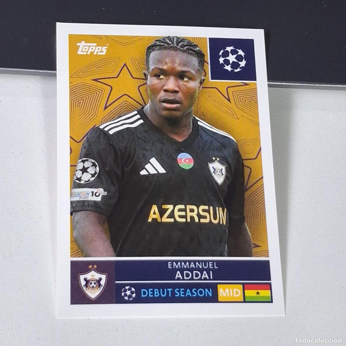 Cromos de F&uacute;tbol: B5 547 EMMANUEL ADDAI QARABAG FK UEFA CHAMPIONS LEAGUE STICKER TOPPS 2025-26 2026 UCL
