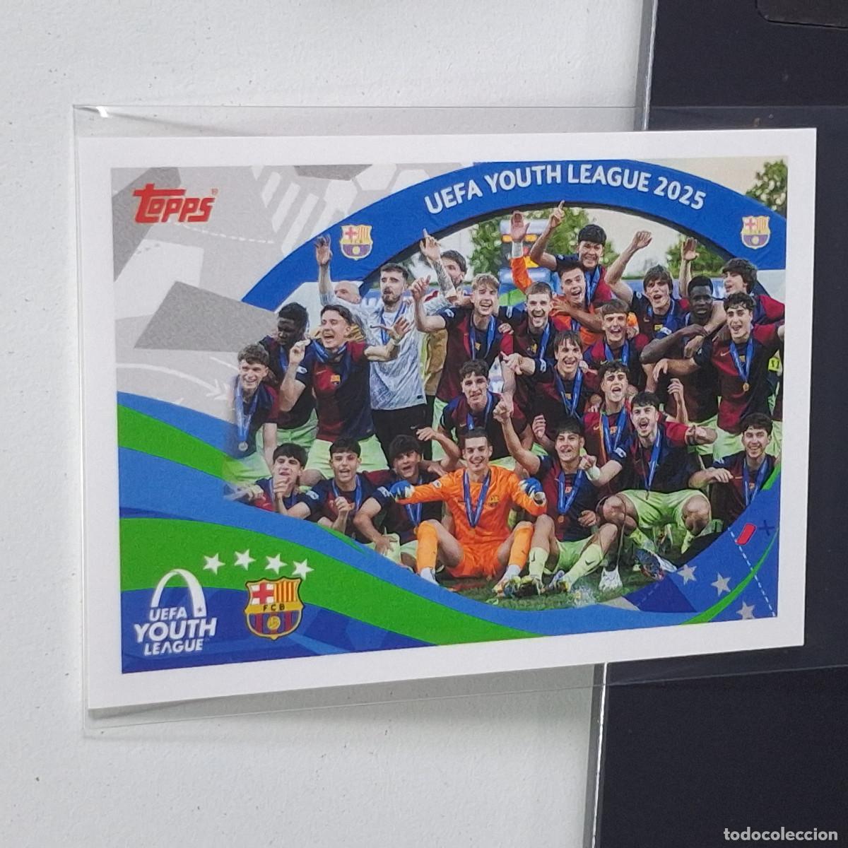 Cromos de F&uacute;tbol: B5 565 UEFA YOUTH LEAGUE BARELONA BAR&Ccedil;A WINNER UEFA CHAMPIONS LEAGUE STICKER TOPPS 2025-26 2026 UCL