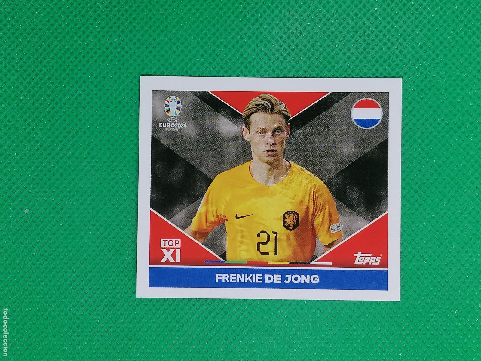 Cromos de F&uacute;tbol: NED TOP1 NEDTOP1 FRENKIE DE JONG NEDERLAND HOLANDA ⚽ TOPPS EURO 2024 24 GERMANY STICKERS ⚽