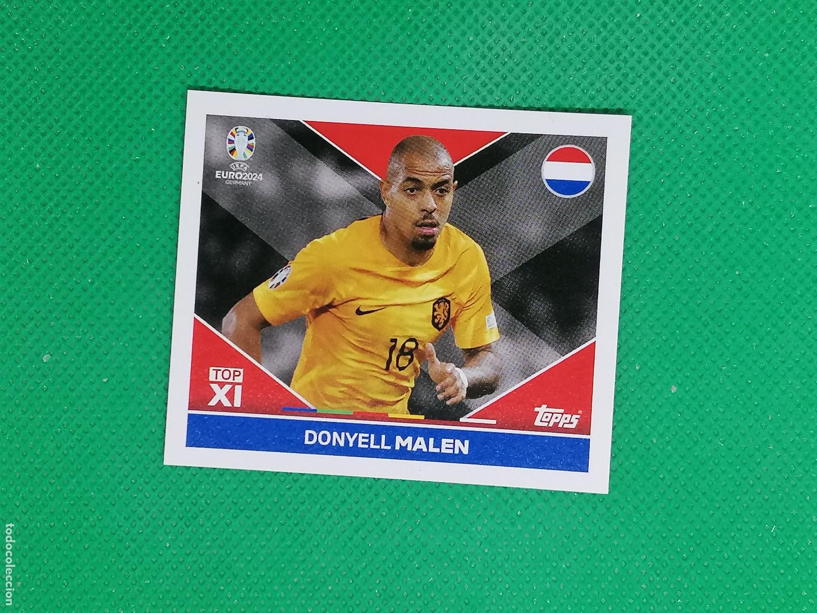 Cromos de F&uacute;tbol: NED TOP2 NEDTOP2 DONYELL MALEN NEDERLAND HOLANDA ⚽ TOPPS EURO 2024 24 GERMANY STICKERS ⚽