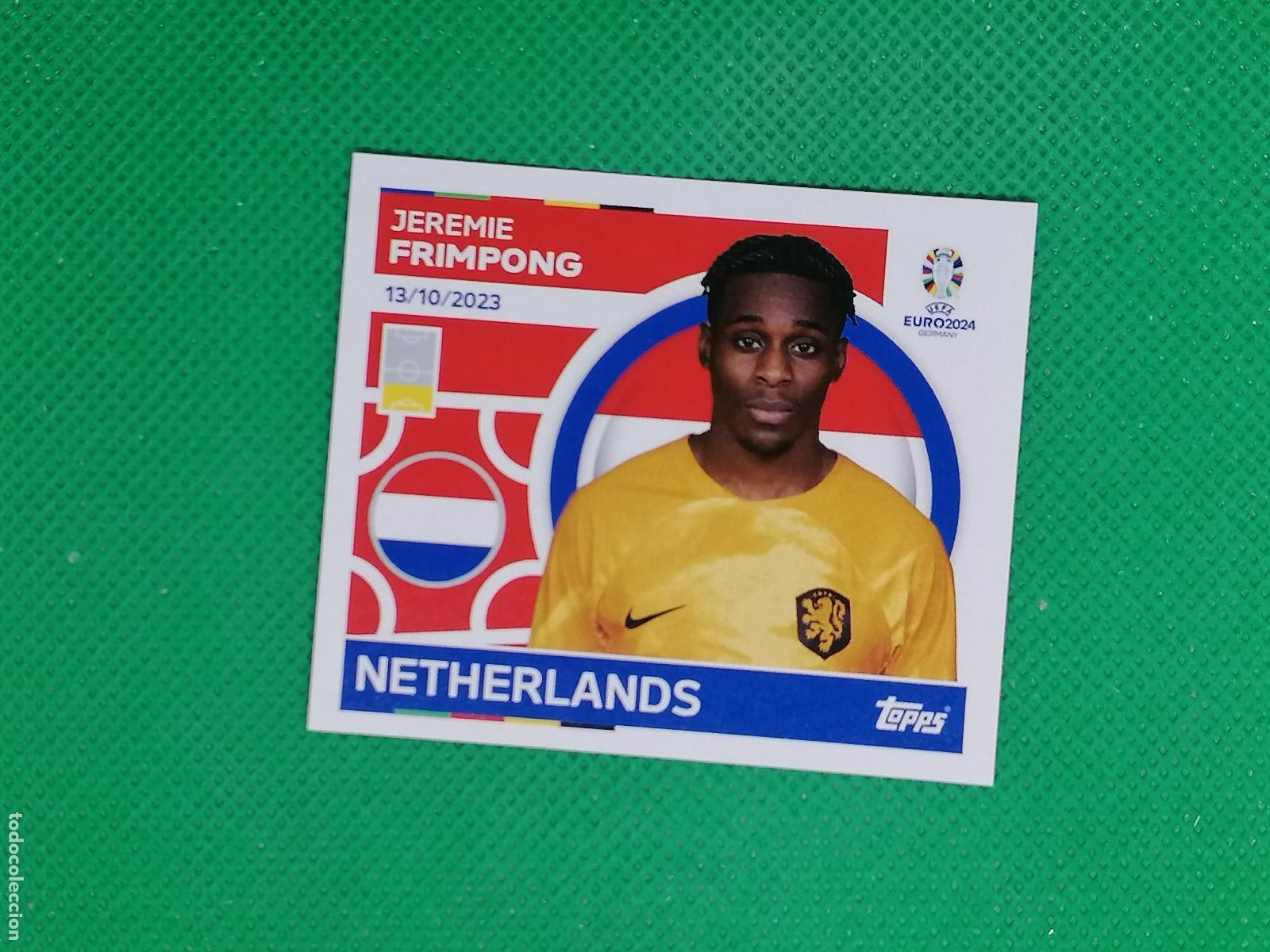 Cromos de F&uacute;tbol: NED 5 NED5 JEREMIE FRIMPONG NEDERLAND HOLANDA ⚽ TOPPS EURO 2024 24 GERMANY STICKERS ⚽