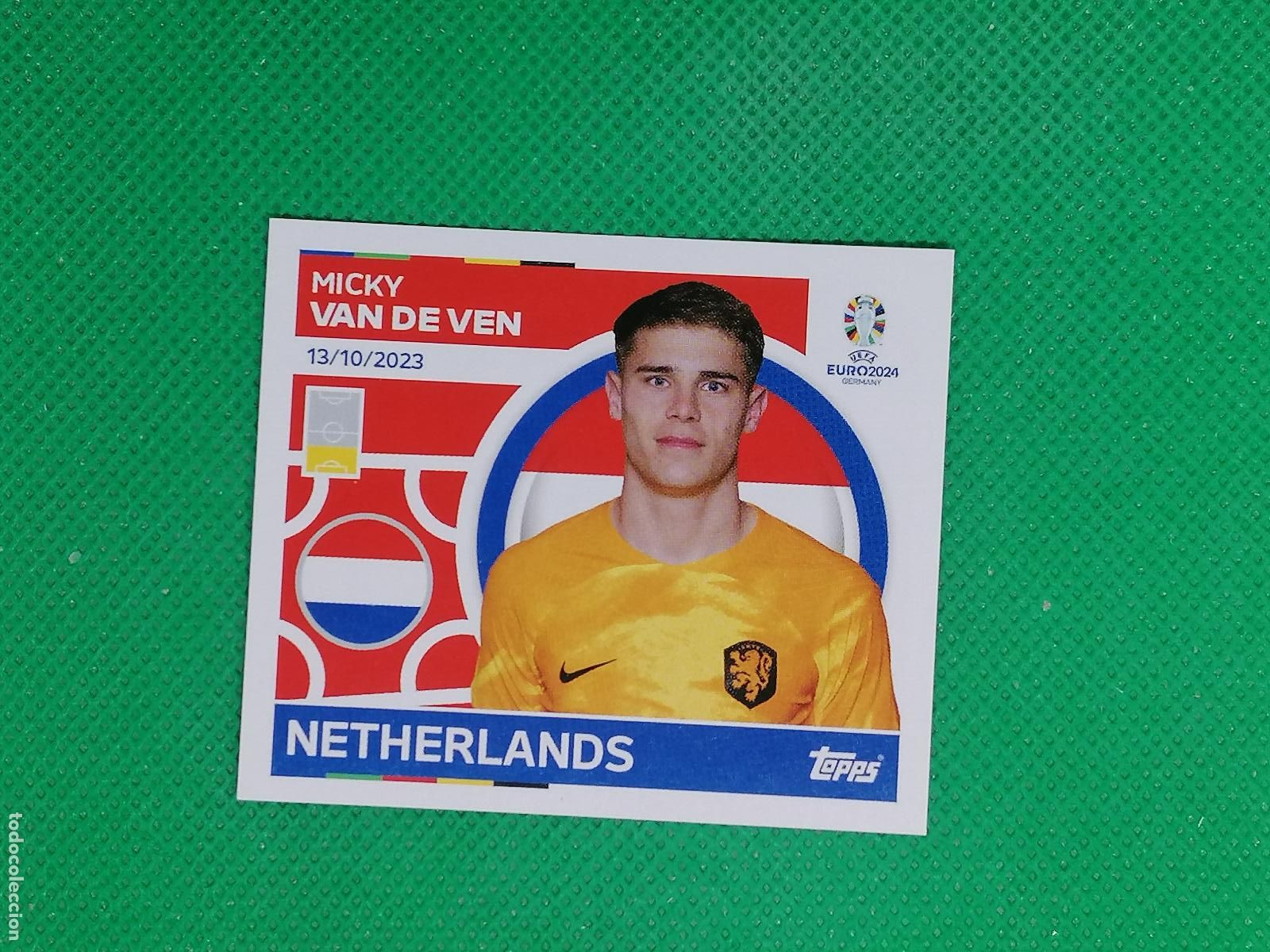 Cromos de F&uacute;tbol: NED 6 NED6 MICKY VAN DE VEN NEDERLAND HOLANDA ⚽ TOPPS EURO 2024 24 GERMANY STICKERS ⚽