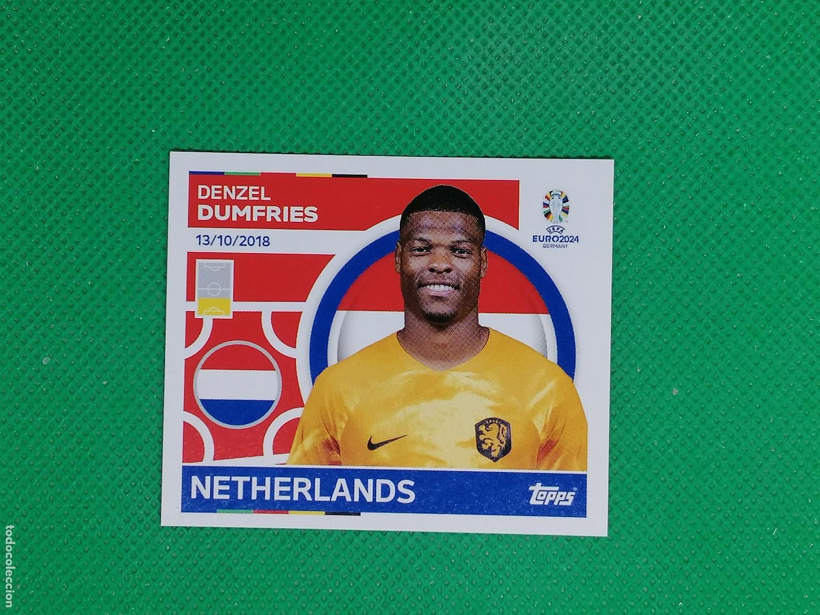 Cromos de F&uacute;tbol: NED 8 NED8 DENZEL DUMFRIES NEDERLAND HOLANDA ⚽ TOPPS EURO 2024 24 GERMANY STICKERS ⚽