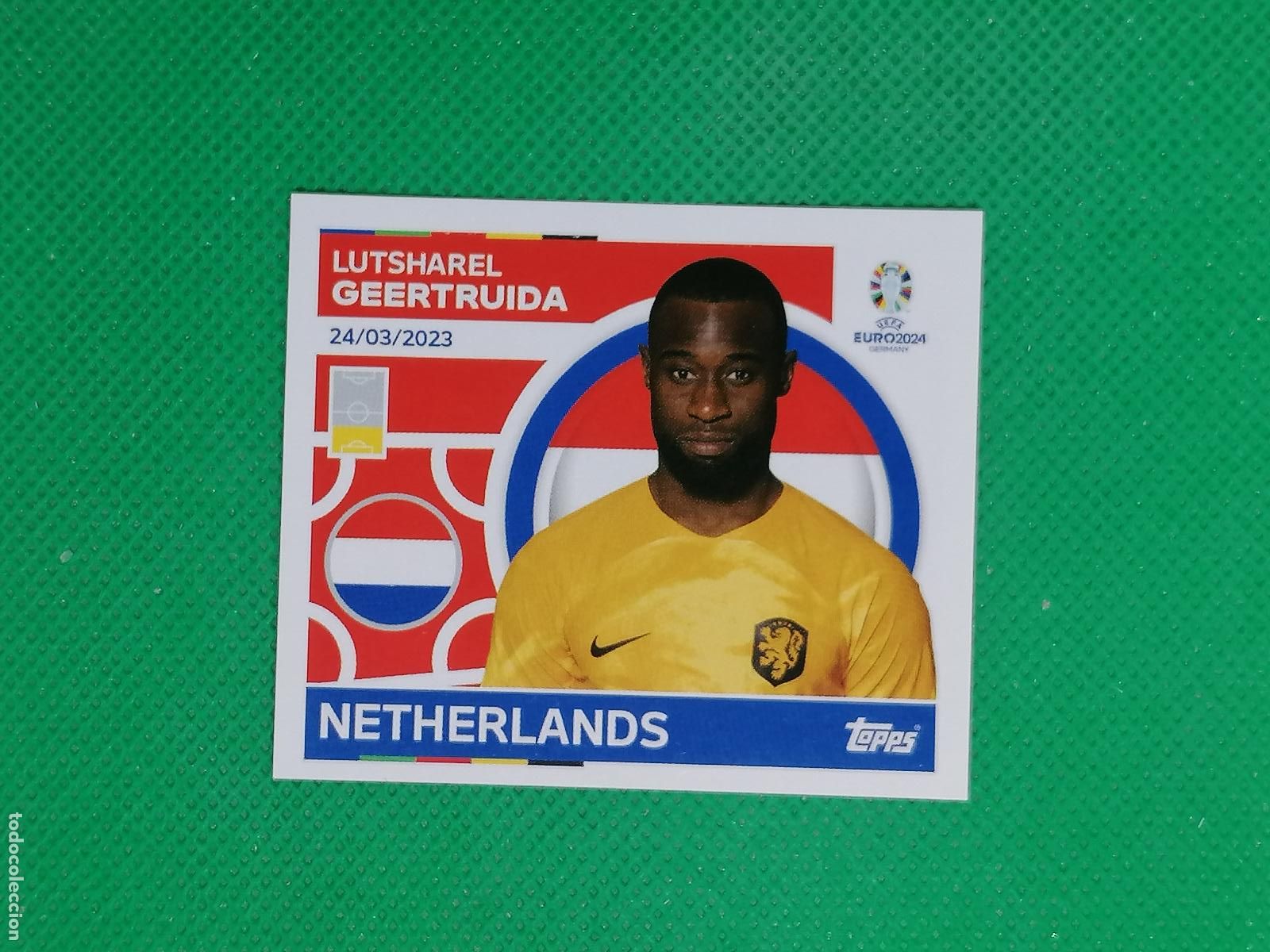 Cromos de F&uacute;tbol: NED 9 NED9 LUTSHAREL GEERTRUIDA NEDERLAND HOLANDA ⚽ TOPPS EURO 2024 24 GERMANY STICKERS ⚽